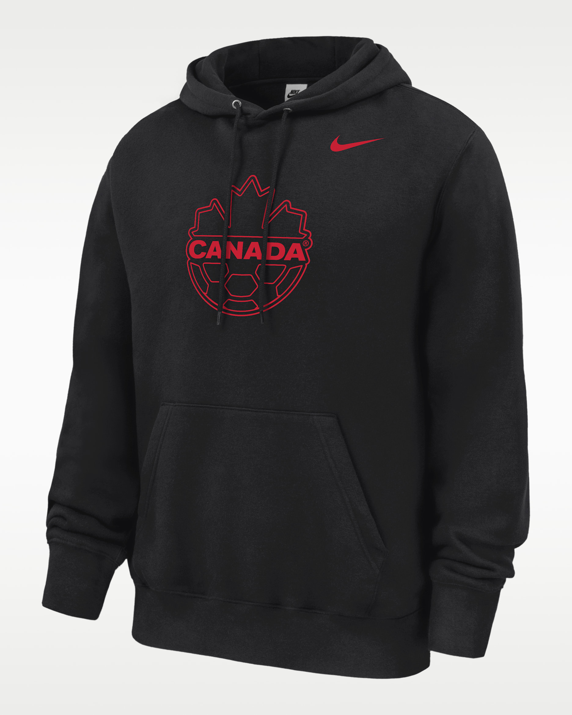 Canada Nike Fanwear Collection Men's Soccer Club Fleece Pullover Hoodie - Black