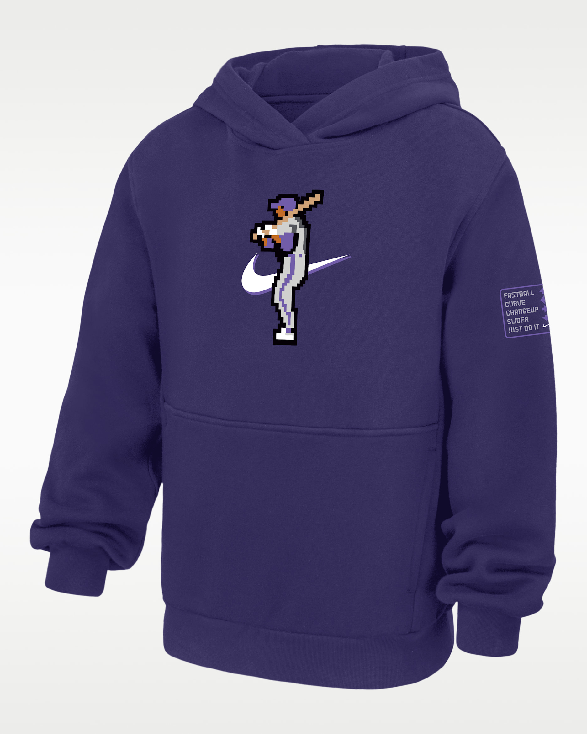 Sudadera con gorro sin cierre de béisbol para niño talla grande Nike Sportswear Club Fleece - Orquídea nuevo