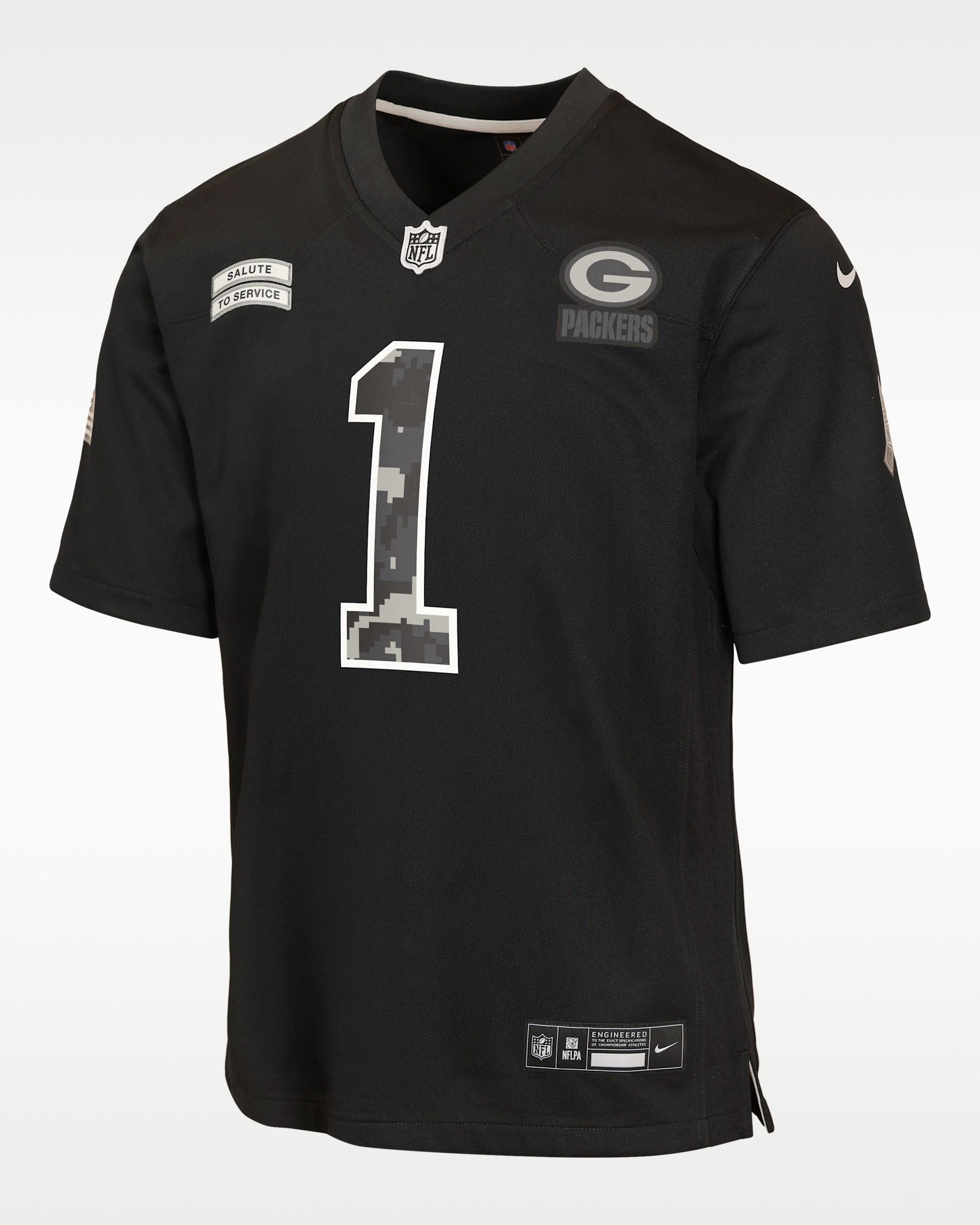 Micah Parsons Green Bay Packers Salute to Service Big Kids' Nike NFL Game Jersey - Black