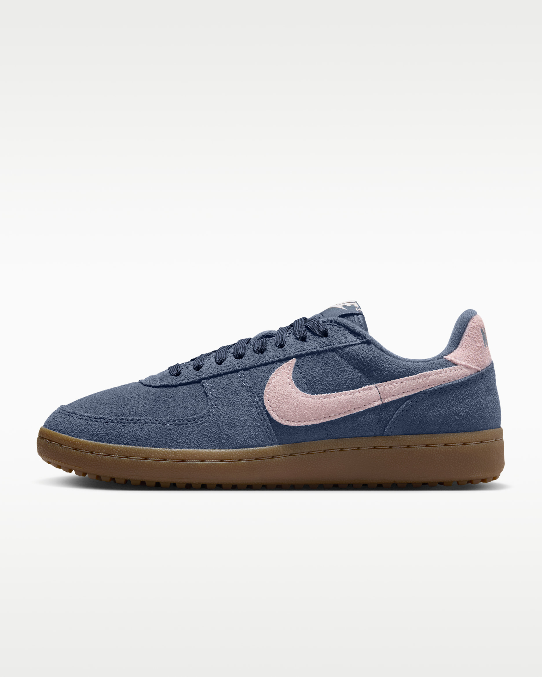 Nike Field General Suede Schuh (Damen) - Thunder Blue/Gum Dark Brown/Pink Foam