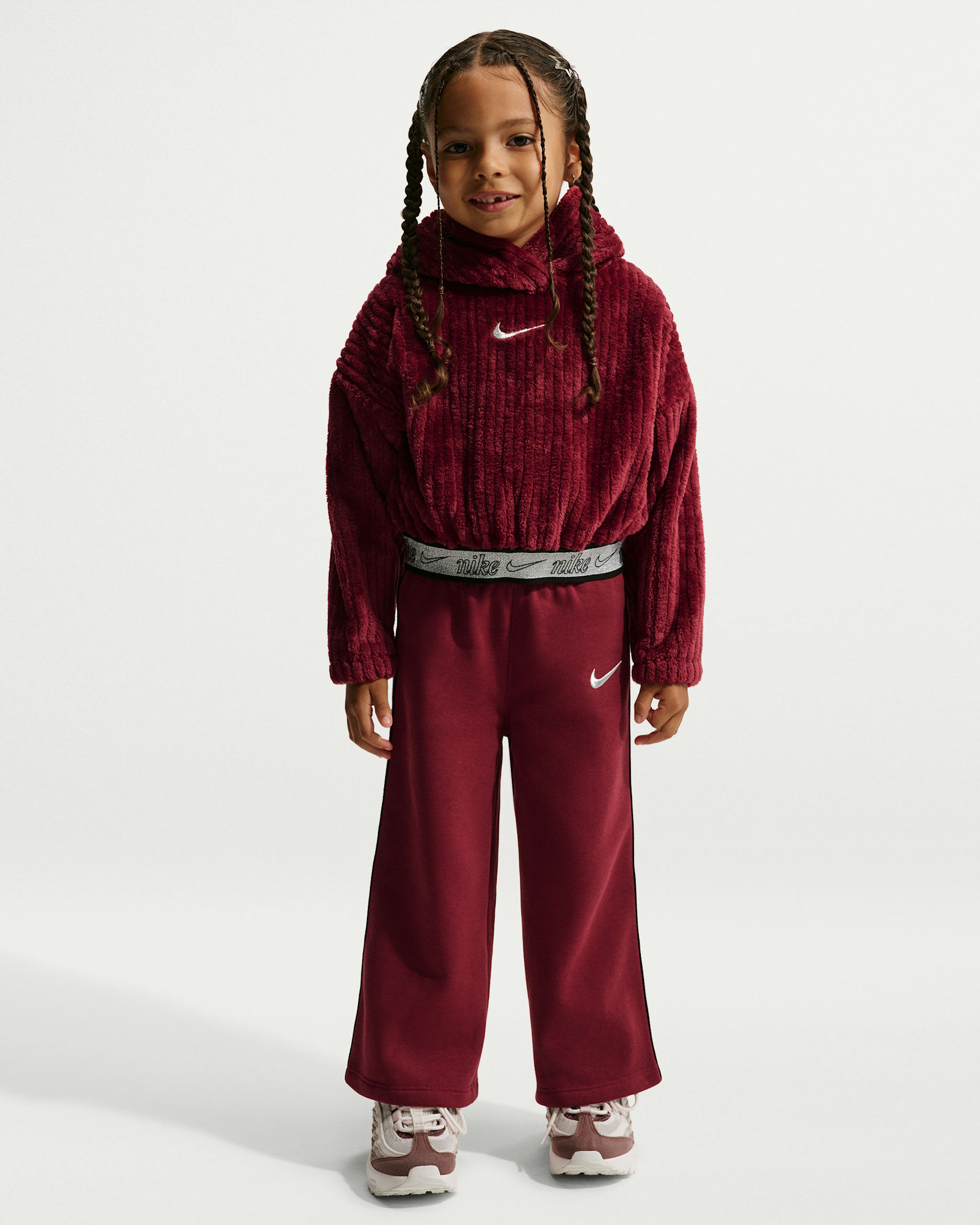 Nike Toddler Swoosh Sparkle 2-Piece Pants Set - Team Red