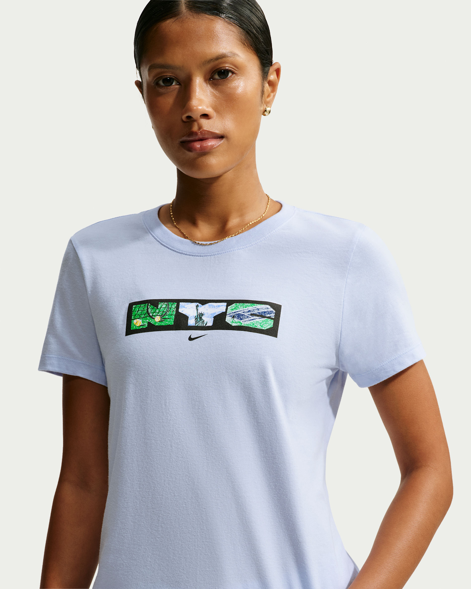 NikeCourt Women's Tennis T-Shirt - Hydrogen Blue
