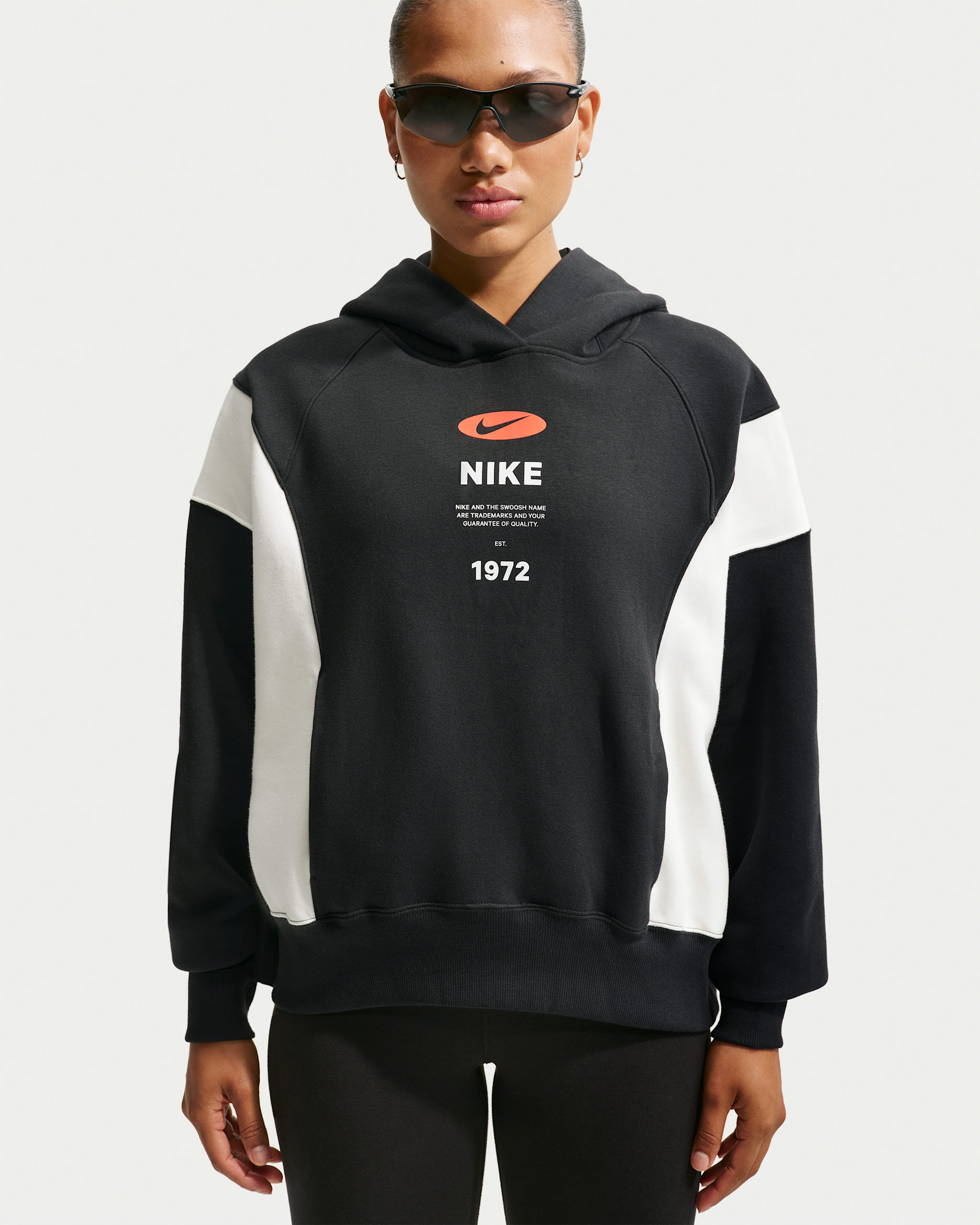 Nike Sportswear Phoenix Fleece Women's Oversized Hoodie - Black/Sail/Black
