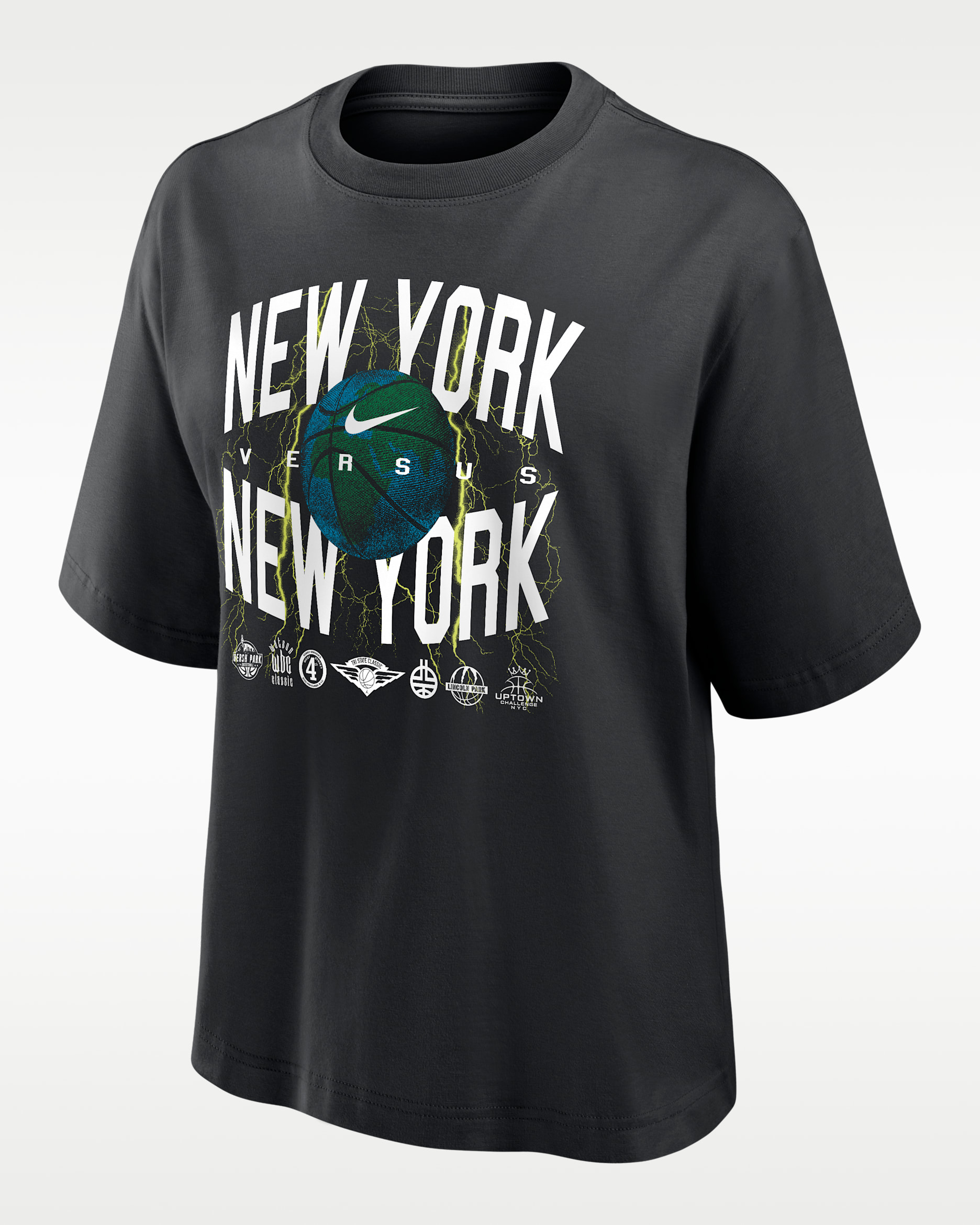 Nike "NY vs. NY" Women's Basketball Boxy T-Shirt - Black