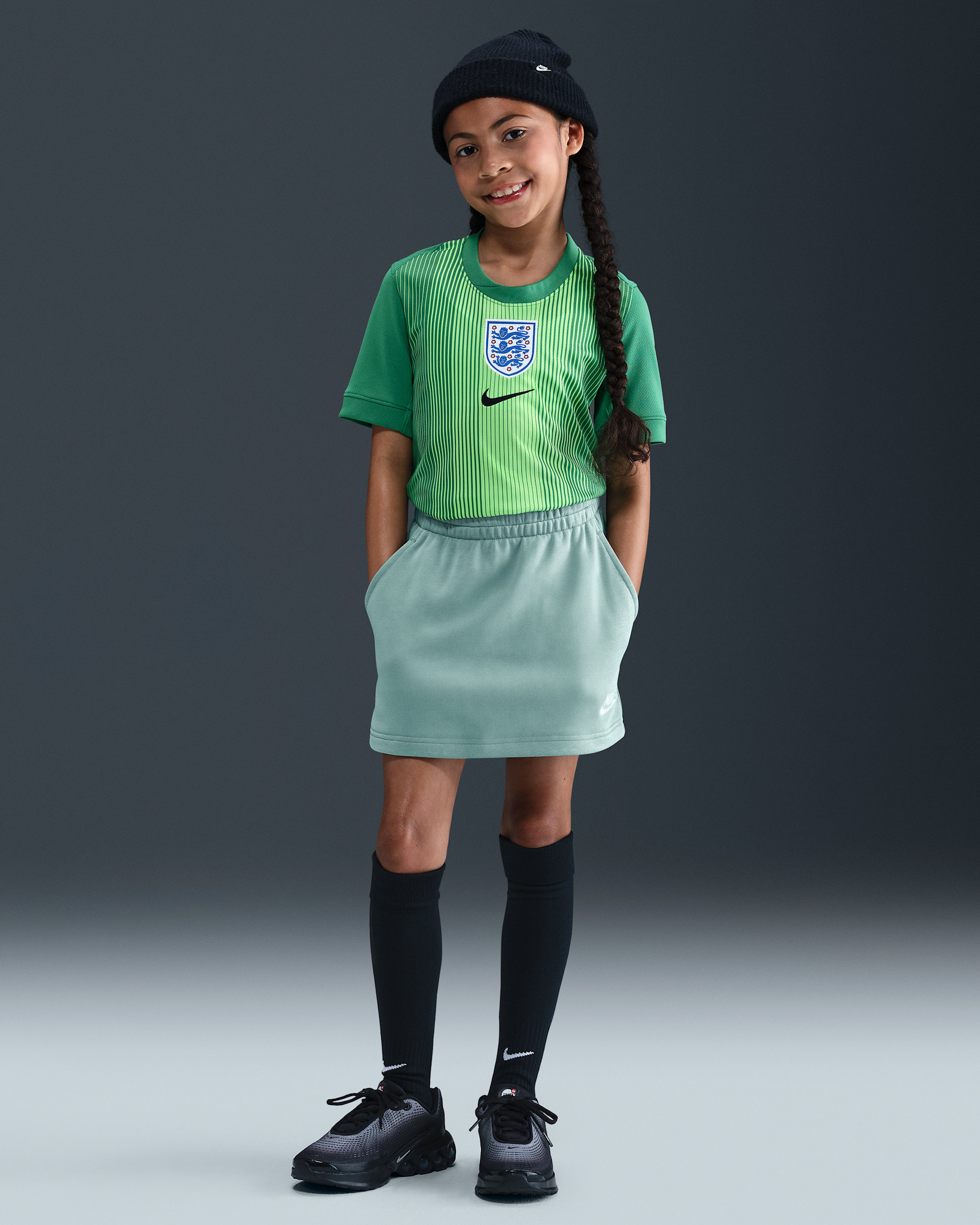 Nike Sportswear Club Big Kids' (Girls') French Terry Skirt - Cannon/Cannon/White