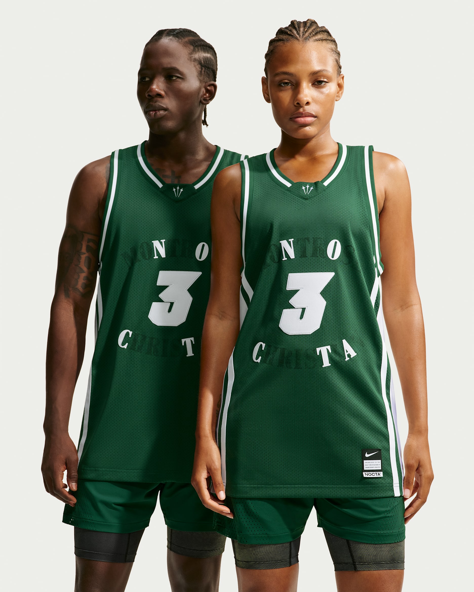 KD Nike-basketballtrøje til mænd - Gorge Green/hvid
