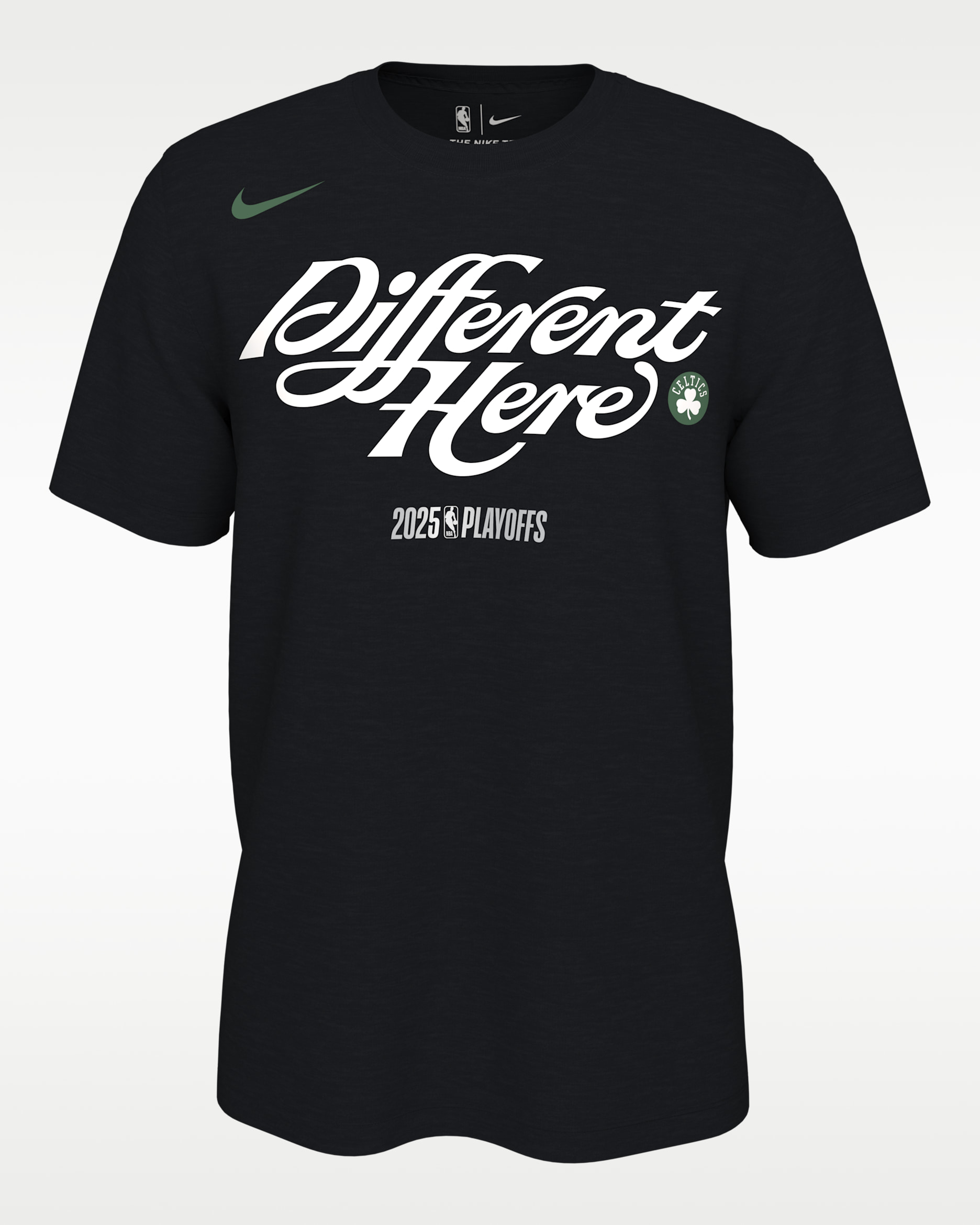 Boston Celtics Playoff Mantra 2025 Men's Nike NBA T-Shirt - Black