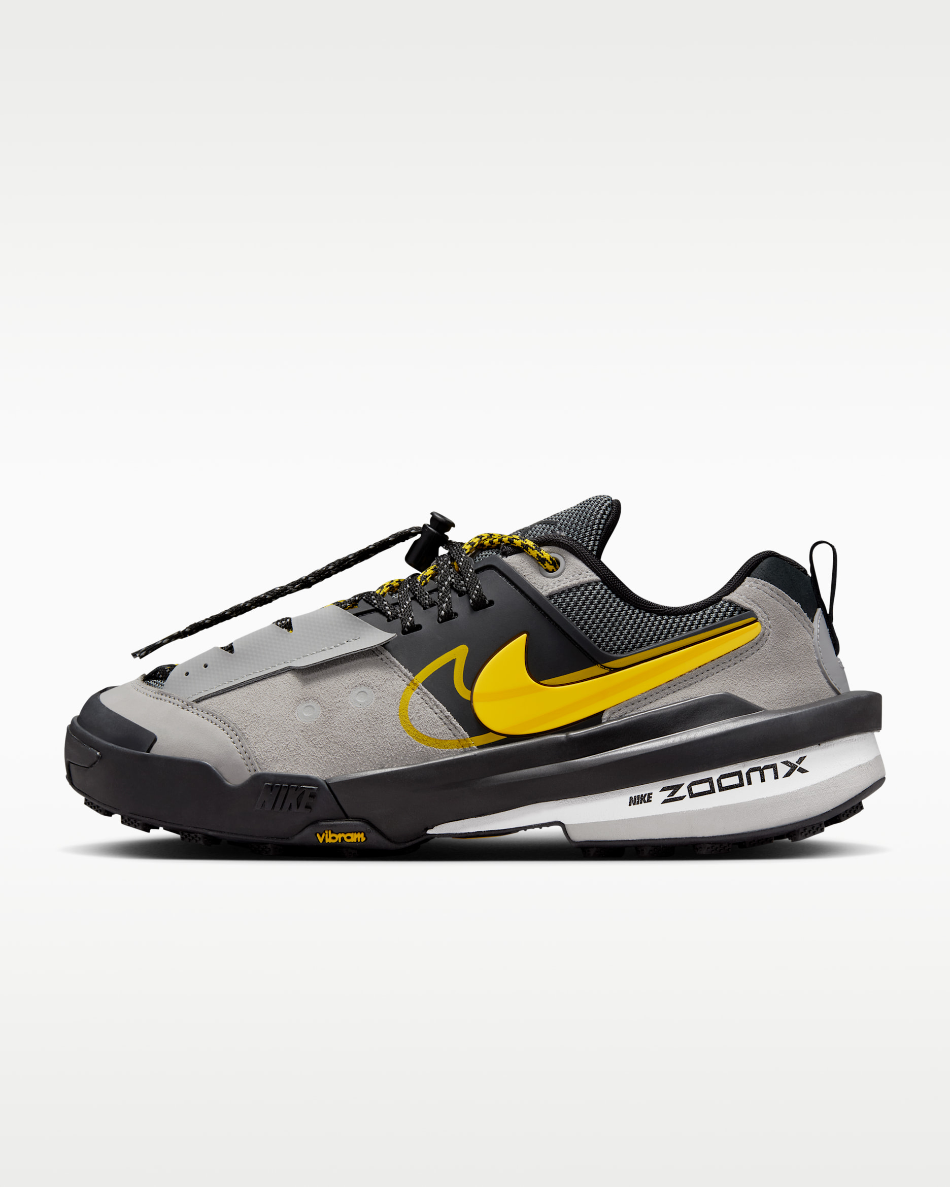 Nike Zegamadome x sacai Men's Shoes - Matte Silver/Black/Tour Yellow
