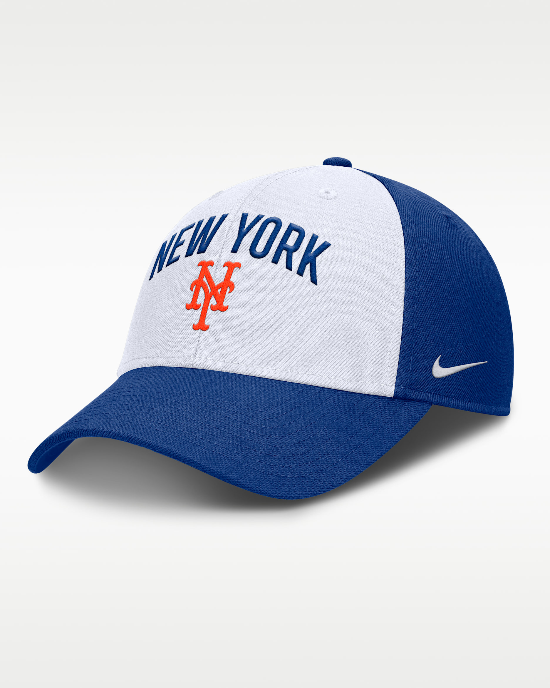 New York Mets Club Men's Nike Dri-FIT MLB Adjustable Hat - White