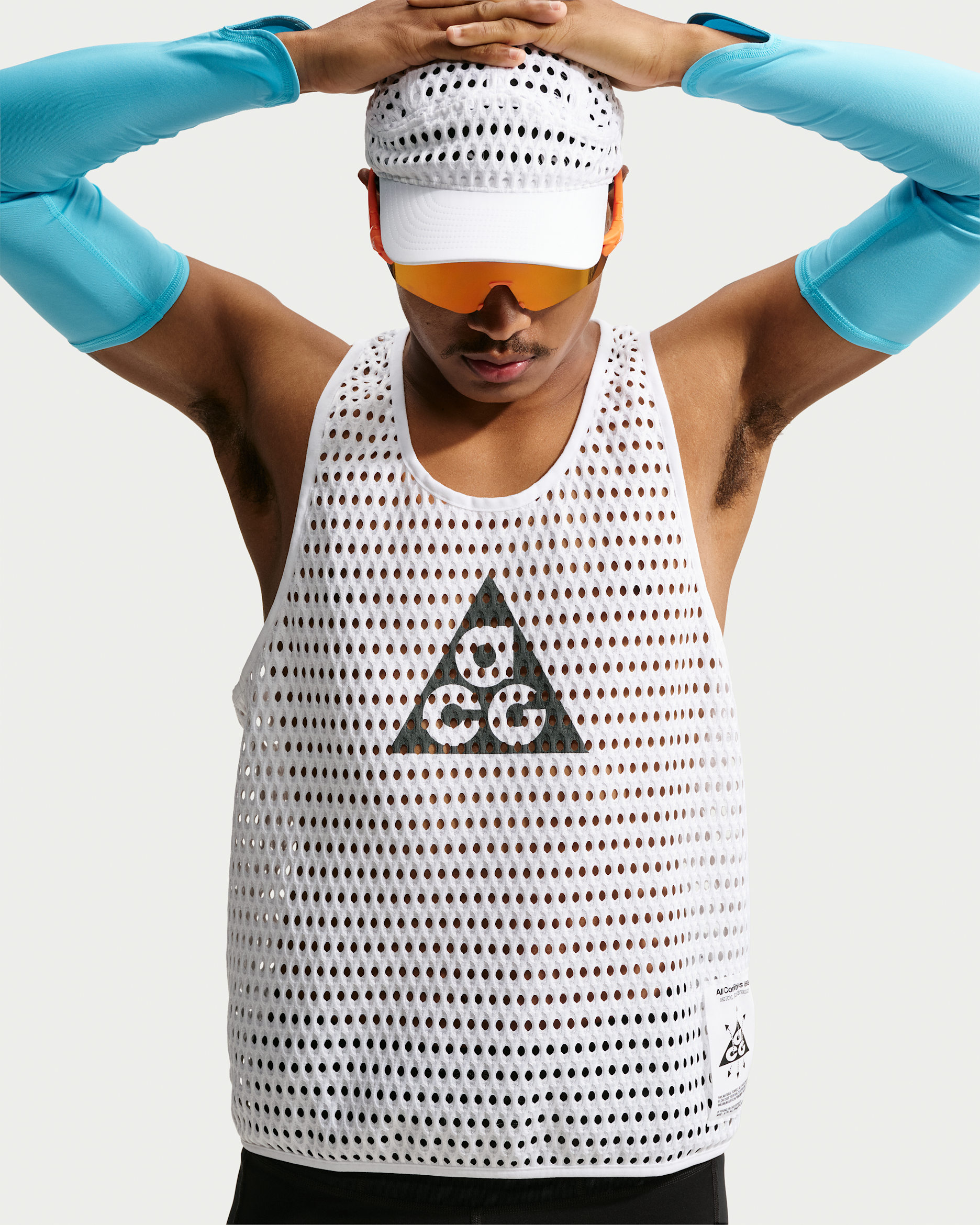 ACG Radical AirFlow Men's Dri-FIT Trail Running Tank Top - White/Anthracite