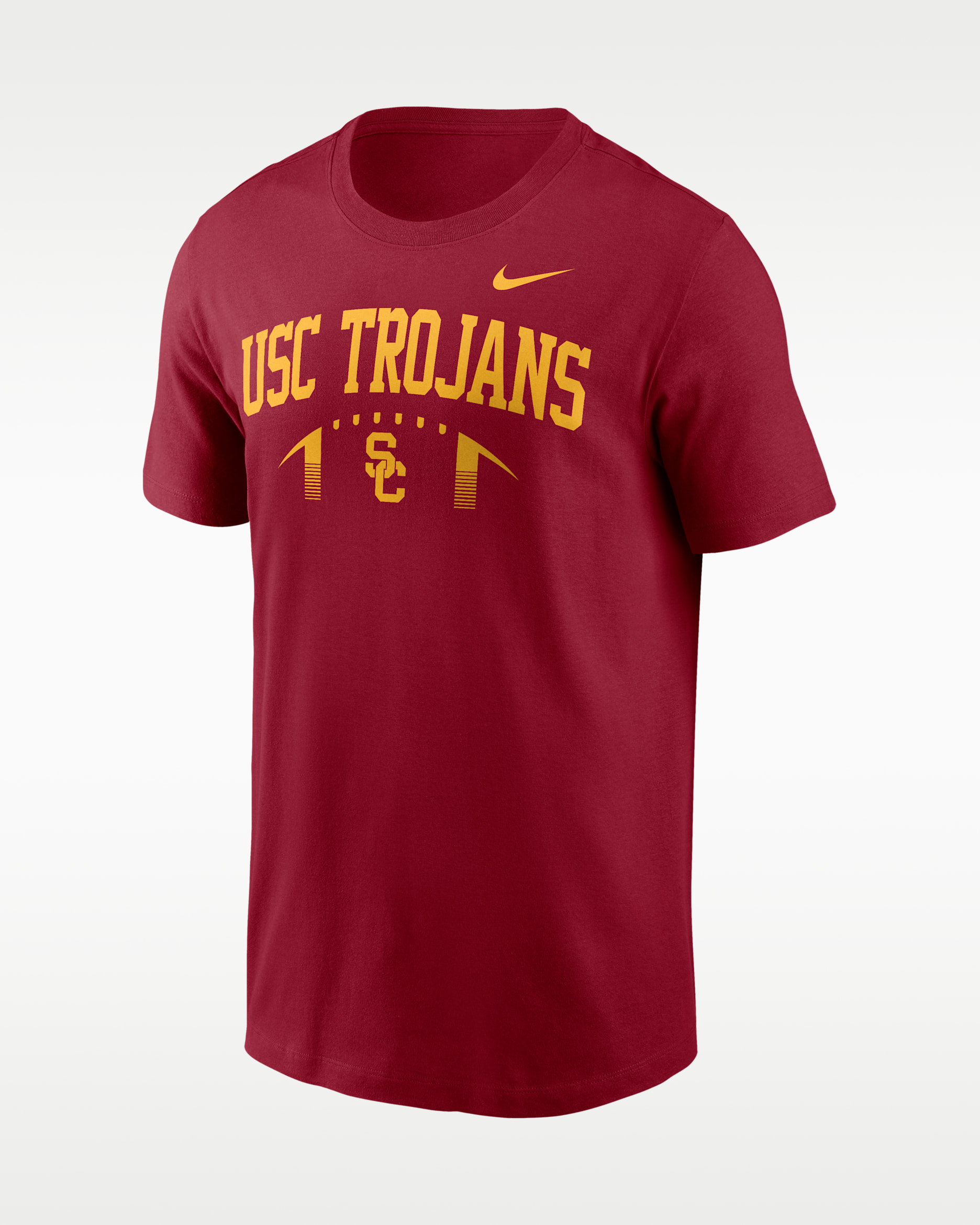 Playera universitaria Nike para hombre USC Primetime Football Icon - Rojo cardenal