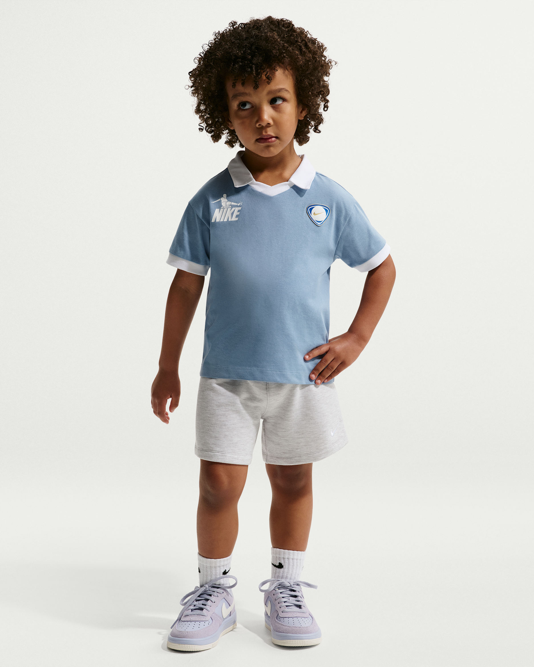 ナイキ スポーツウェア ゴールモード ベビー ツーピース フレンチテリー ショートパンツ セットアップ - グレーヘザー