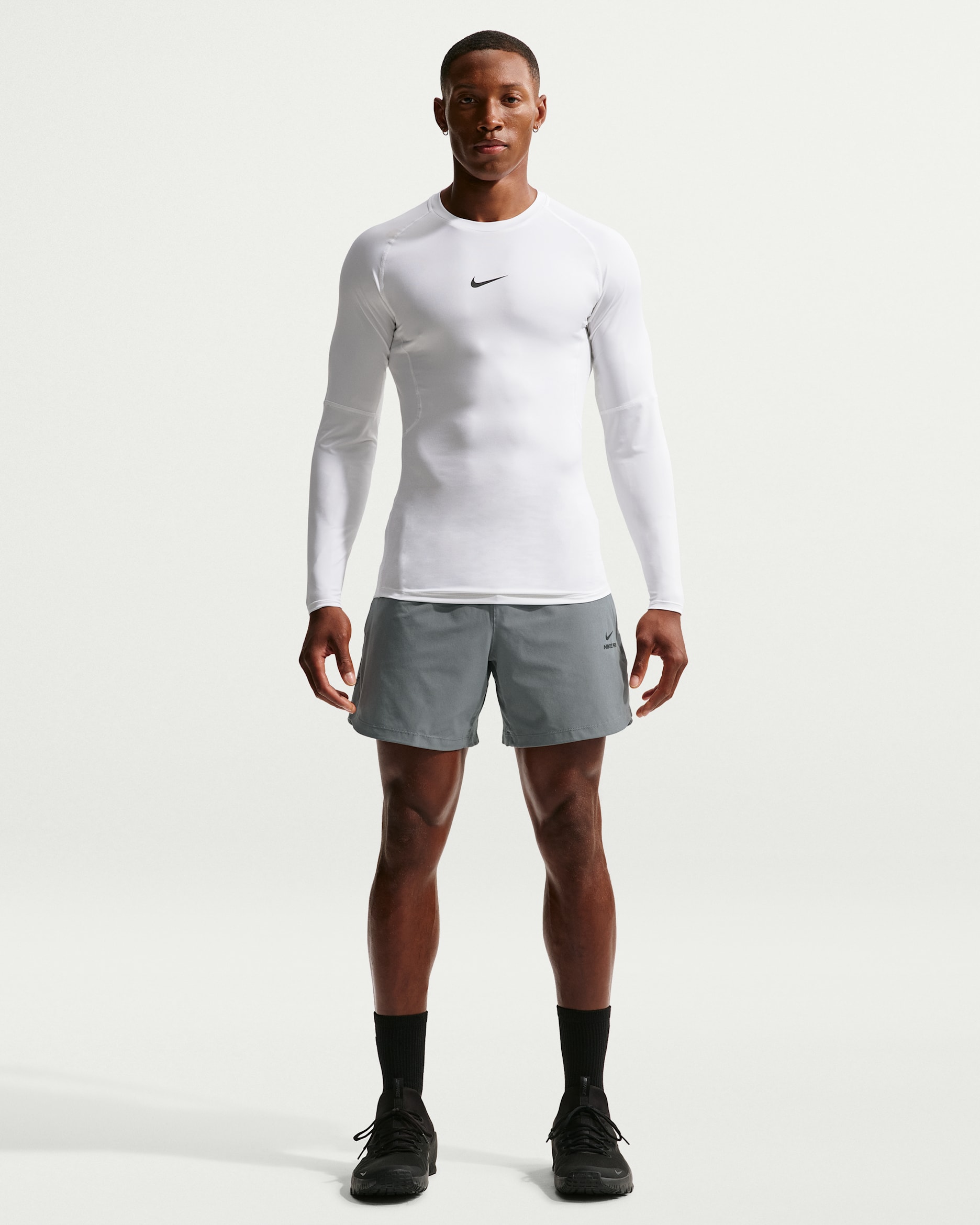 Nike Pro Training Men's Dri-FIT 15cm (approx.) Shorts - Smoke Grey/Black