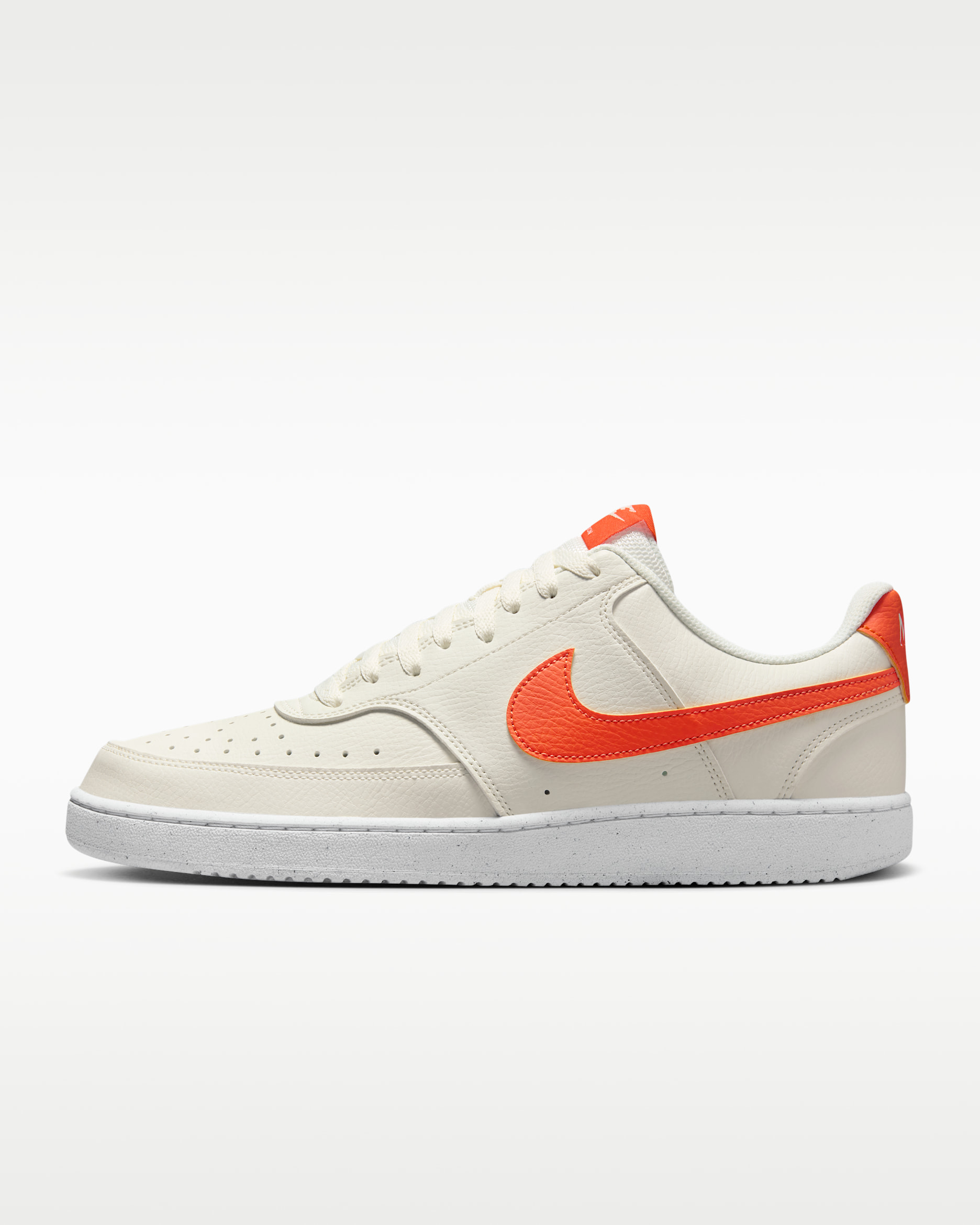 Nike Court Vision 低筒 Next Nature 男鞋 - Sail/白色/Safety Orange