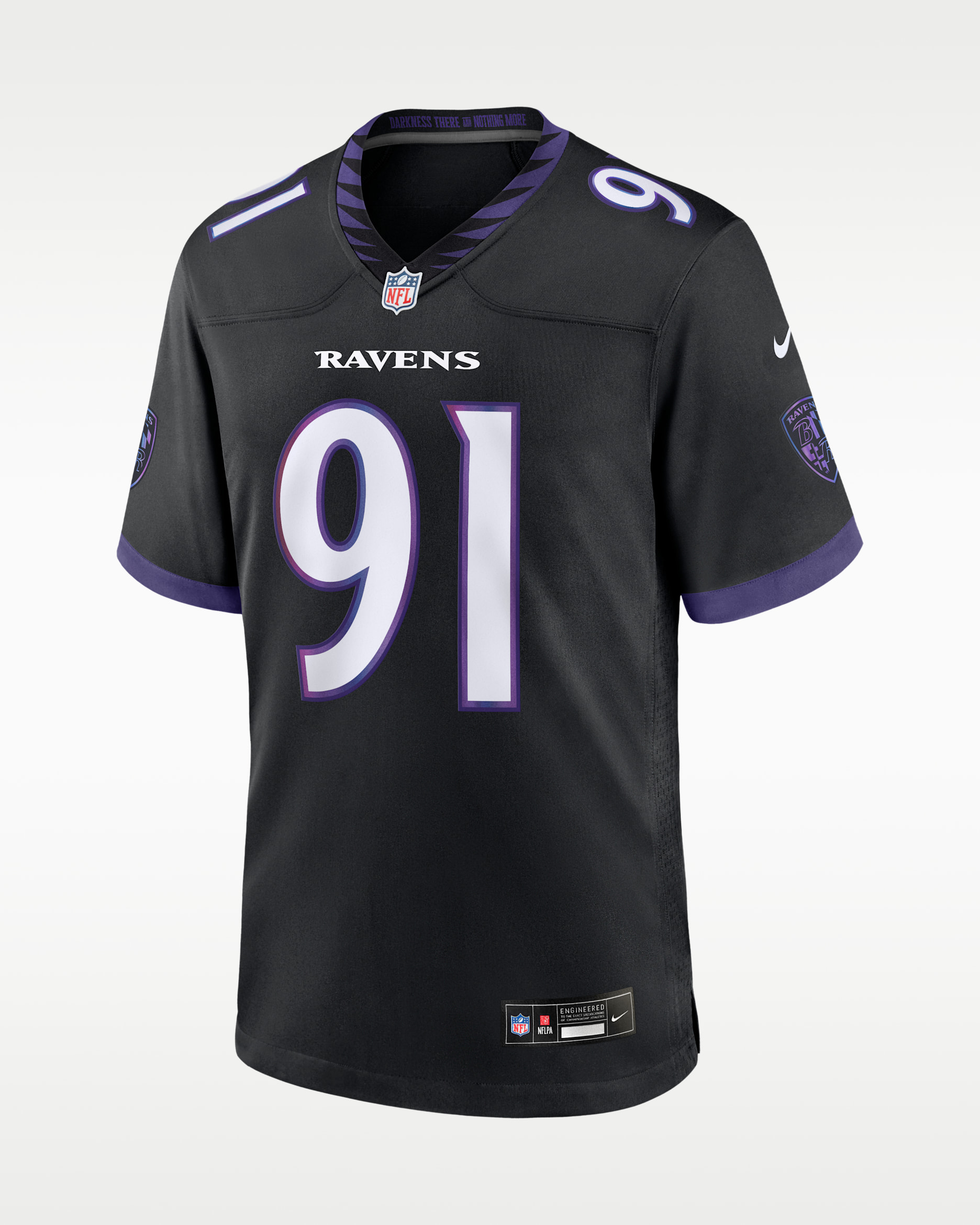 Trey Hendrickson Baltimore Ravens Men's Nike NFL Game Jersey - Black