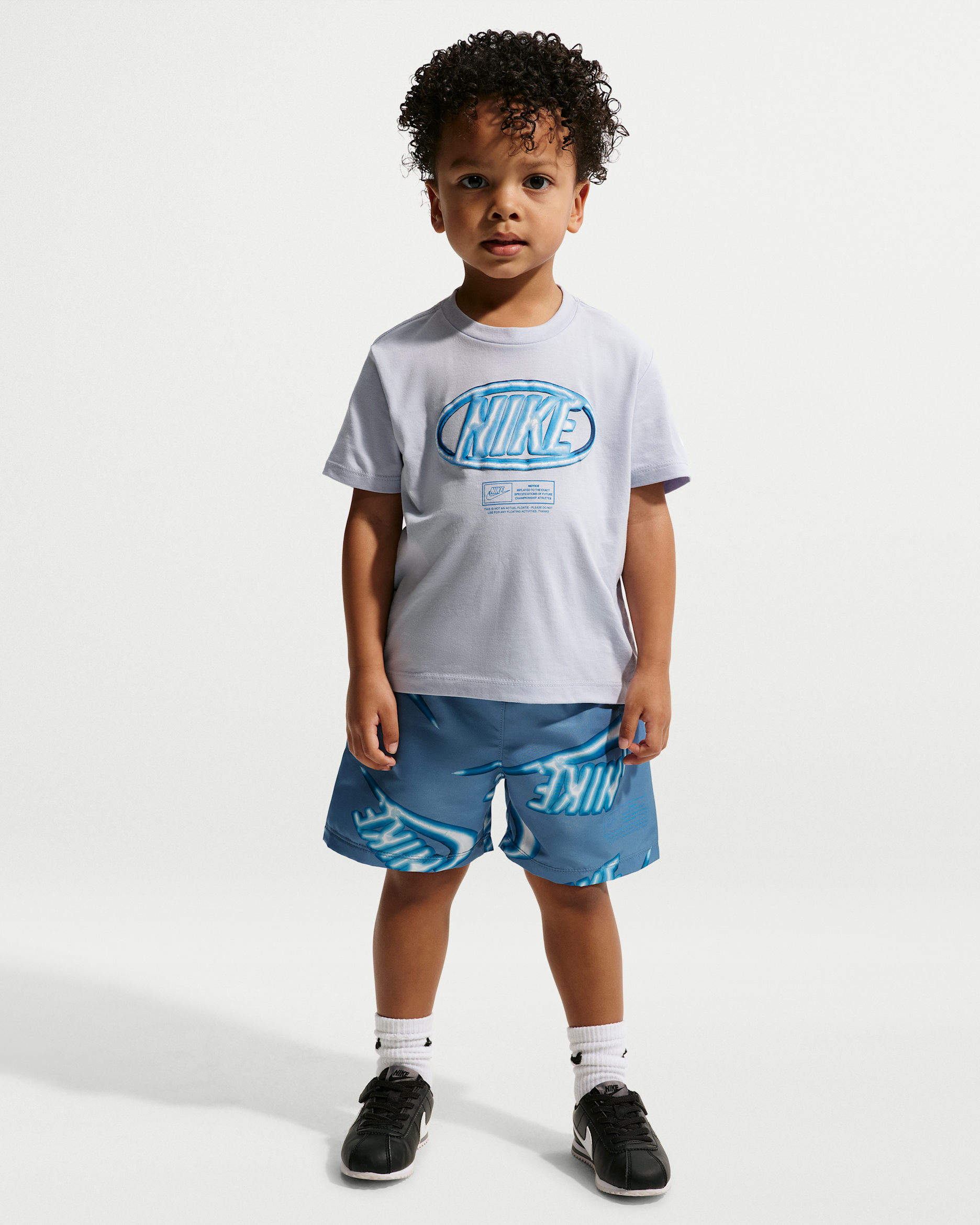 Nike Sportswear Club Toddler 2-Piece Floatie T-Shirt and Shorts Set - Work Blue