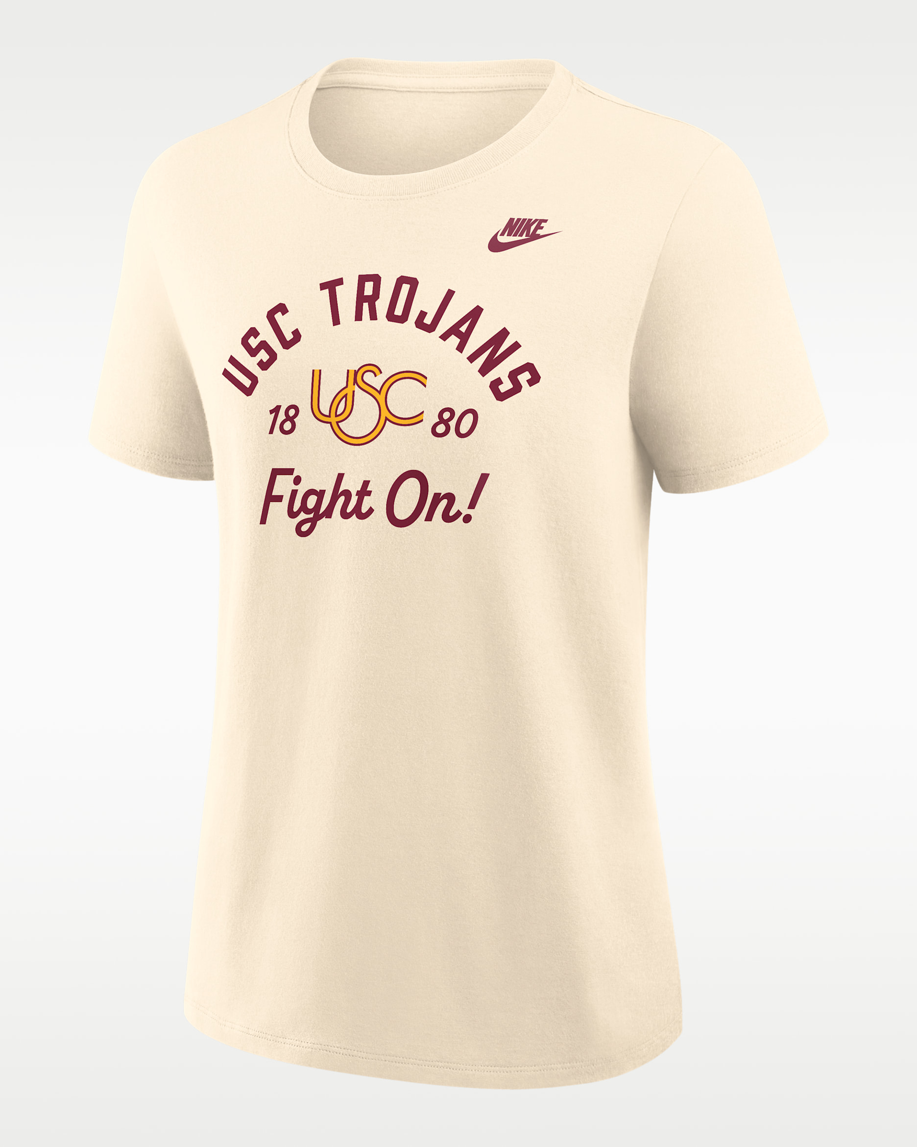 USC Legacy Team Name Women's Nike College T-Shirt - Natural
