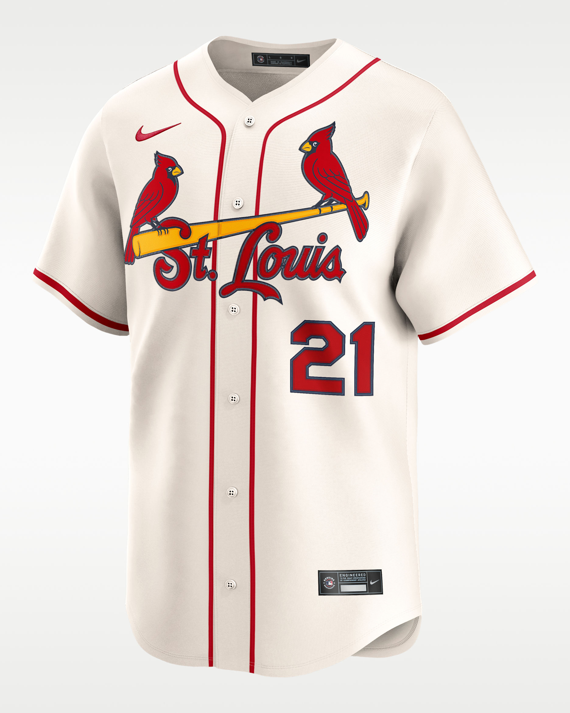 Lars Nootbaar St. Louis Cardinals Men's Nike Dri-FIT MLB Limited Jersey - Cream