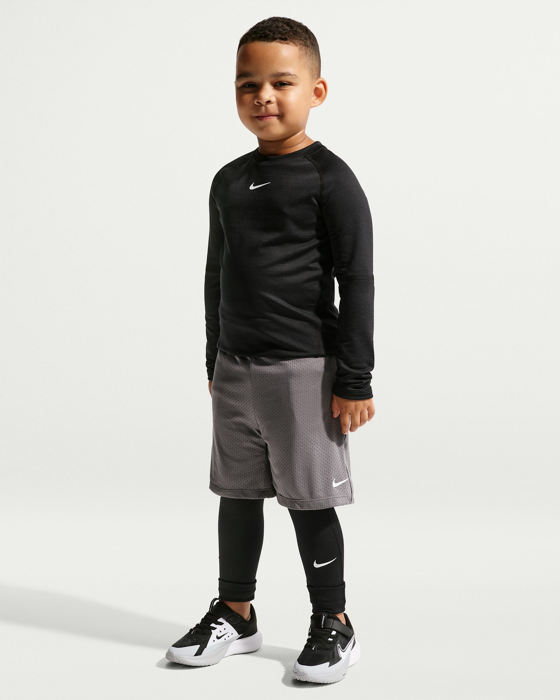 Nike Pro Little Kids' Dri-FIT Warm Tights - Black