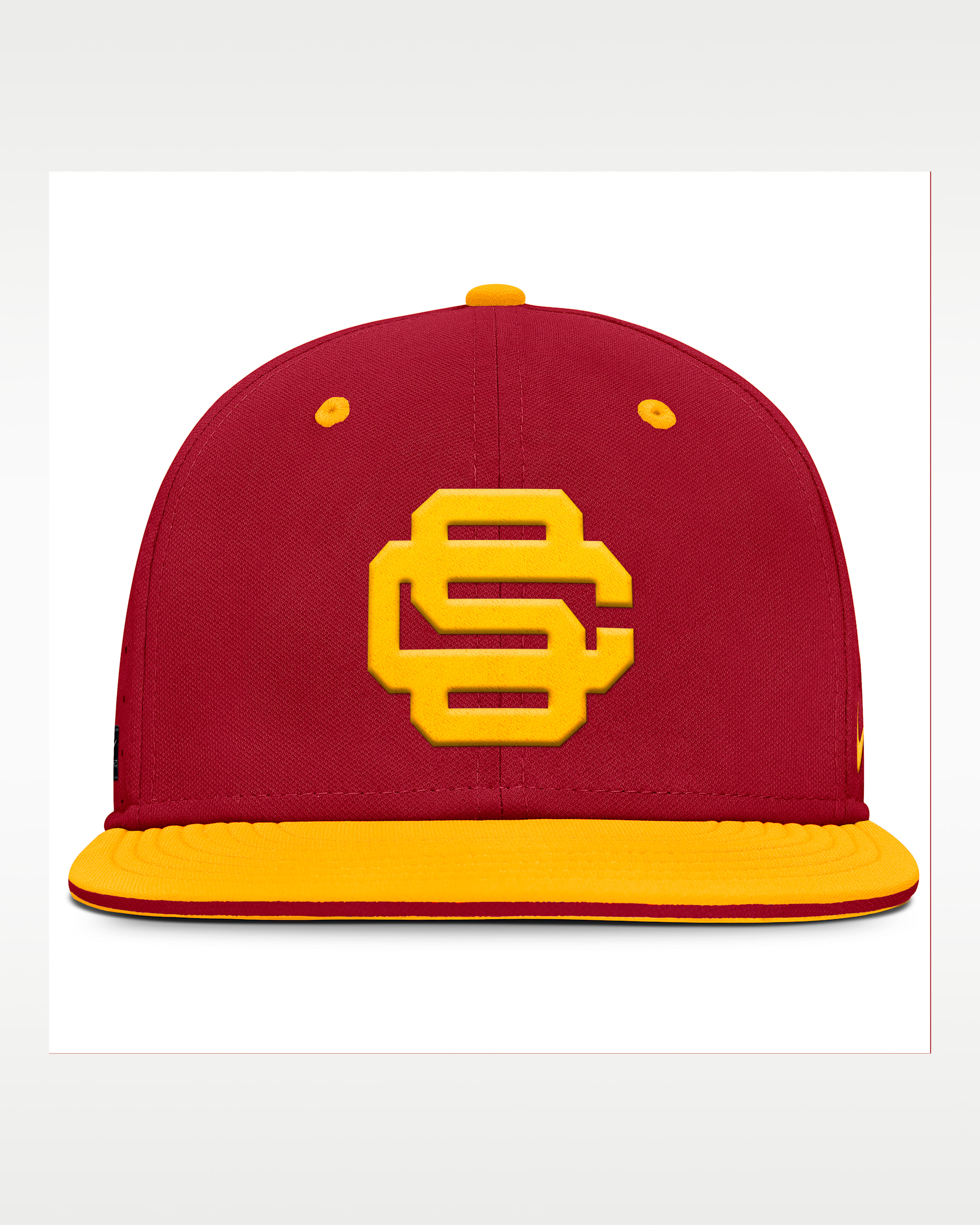 Gorra universitaria Nike Dri-FIT ajustada para hombre USC Trojans Dugout True - Carmesí