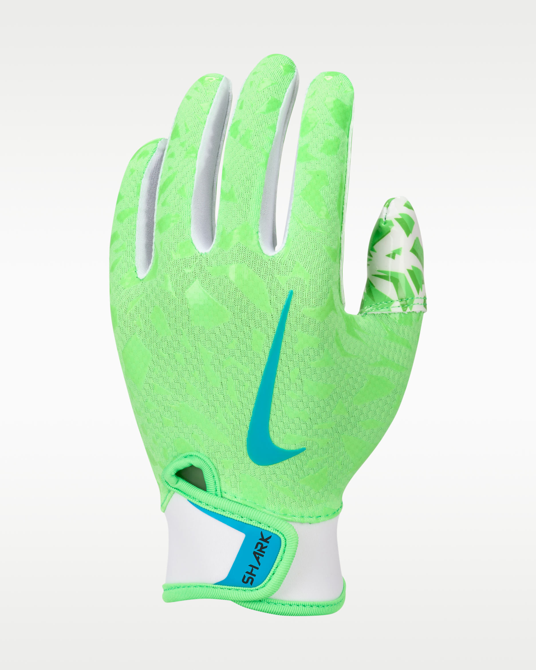 Nike Shark 2.0 Pee Wee Football Gloves - Rage Green/White/Blue Orbit