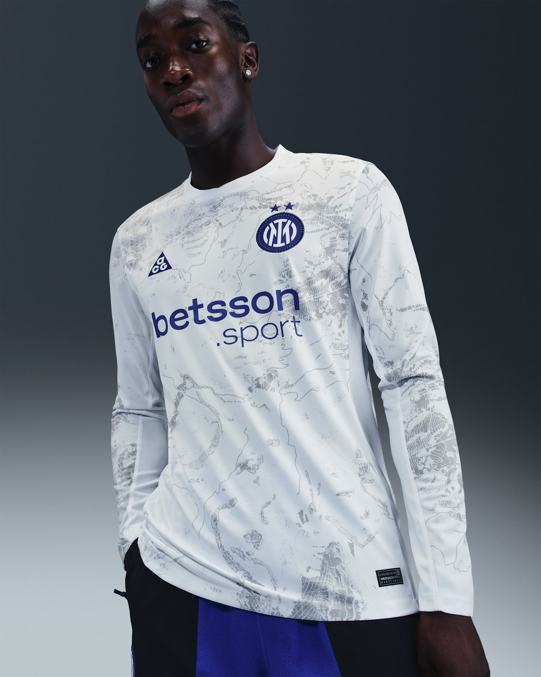 Inter Milan 2026 Stadium Goalkeeper SE Nike ACG Dri-FIT replica voetbalshirt voor heren - Wit/Wit/Hyper Blue