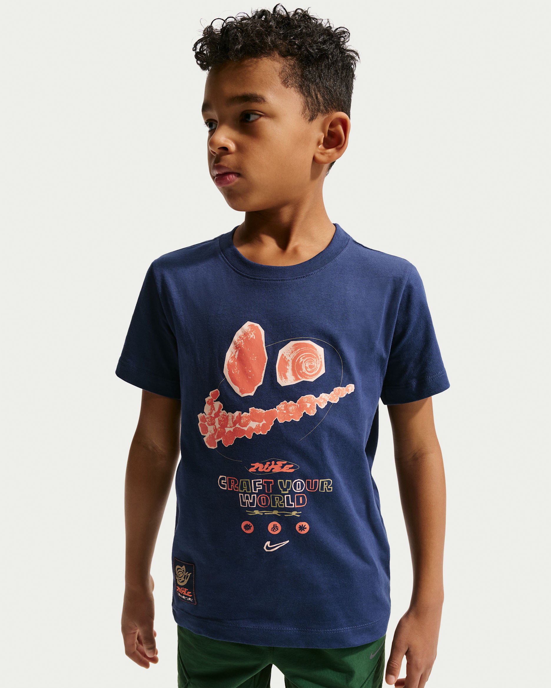 Nike Sportswear Big Kids' T-Shirt - Midnight Navy