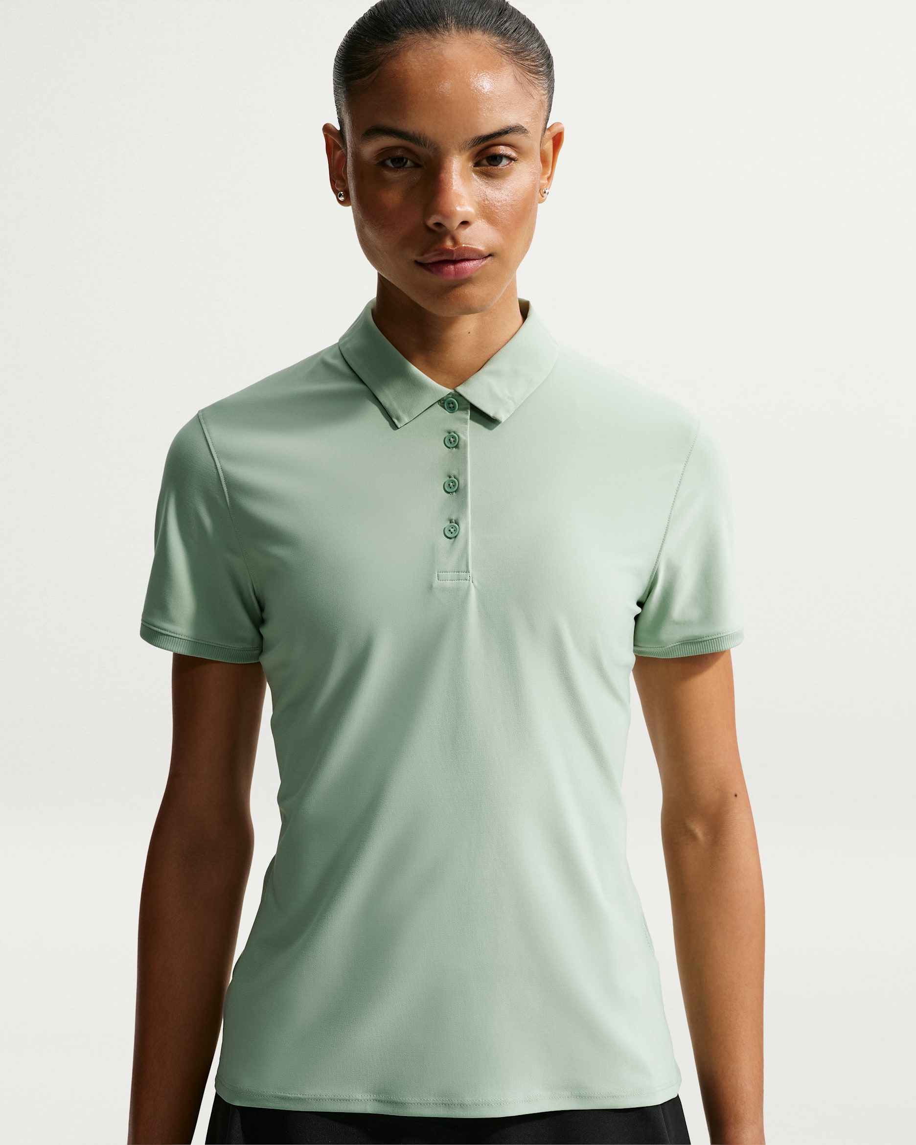 Nike Victory Women's Dri-FIT Short-Sleeve Golf Polo - Steam/White