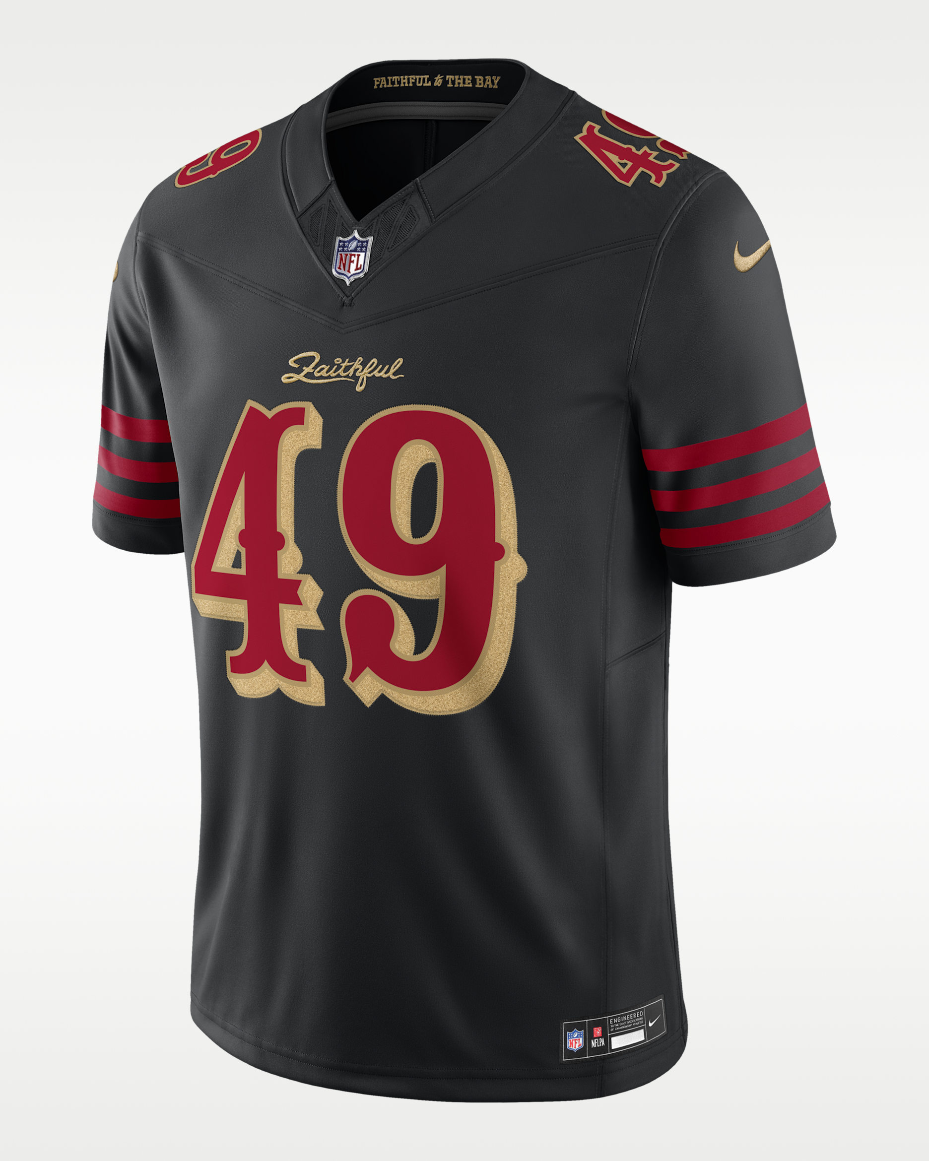 Jersey Nike Dri-FIT de la NFL Limited para hombre The Faithful San Francisco 49ers Rivalries Collection - Negro