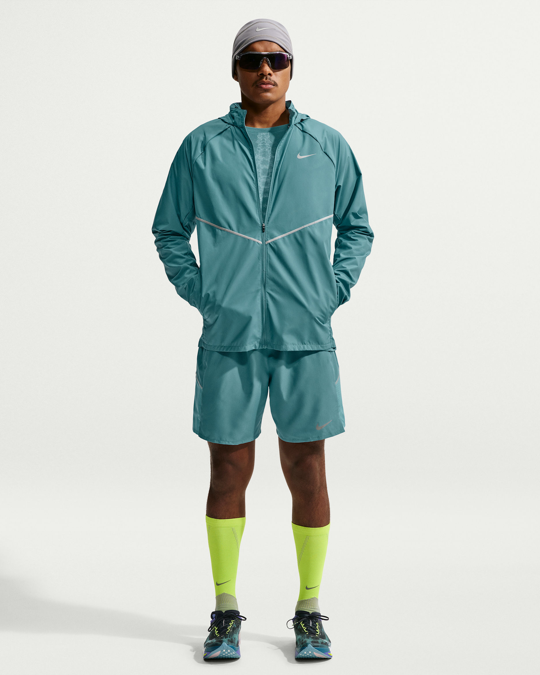 Nike Miler Dri-FIT ufôret løpeshorts til herre (18 cm) - Smokey Blue/Cerulean