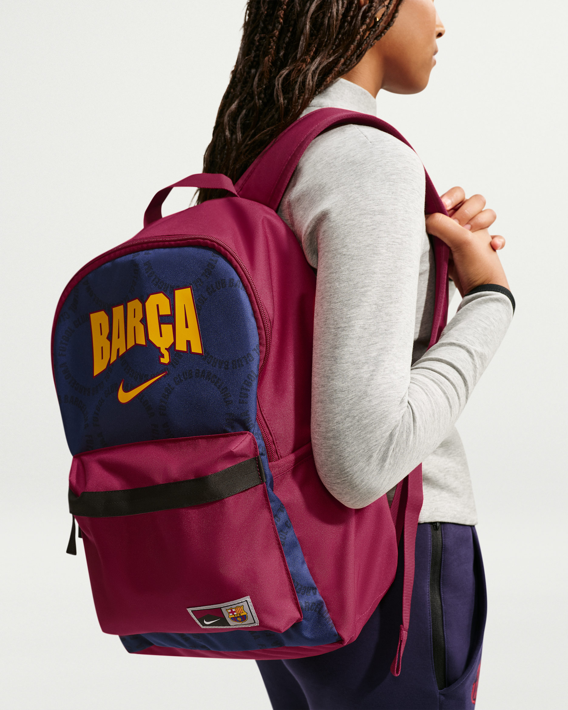 FC Barcelona 25/26 Nike Heritage-rygsæk - Noble Red/Loyal Blue/Mineral Yellow