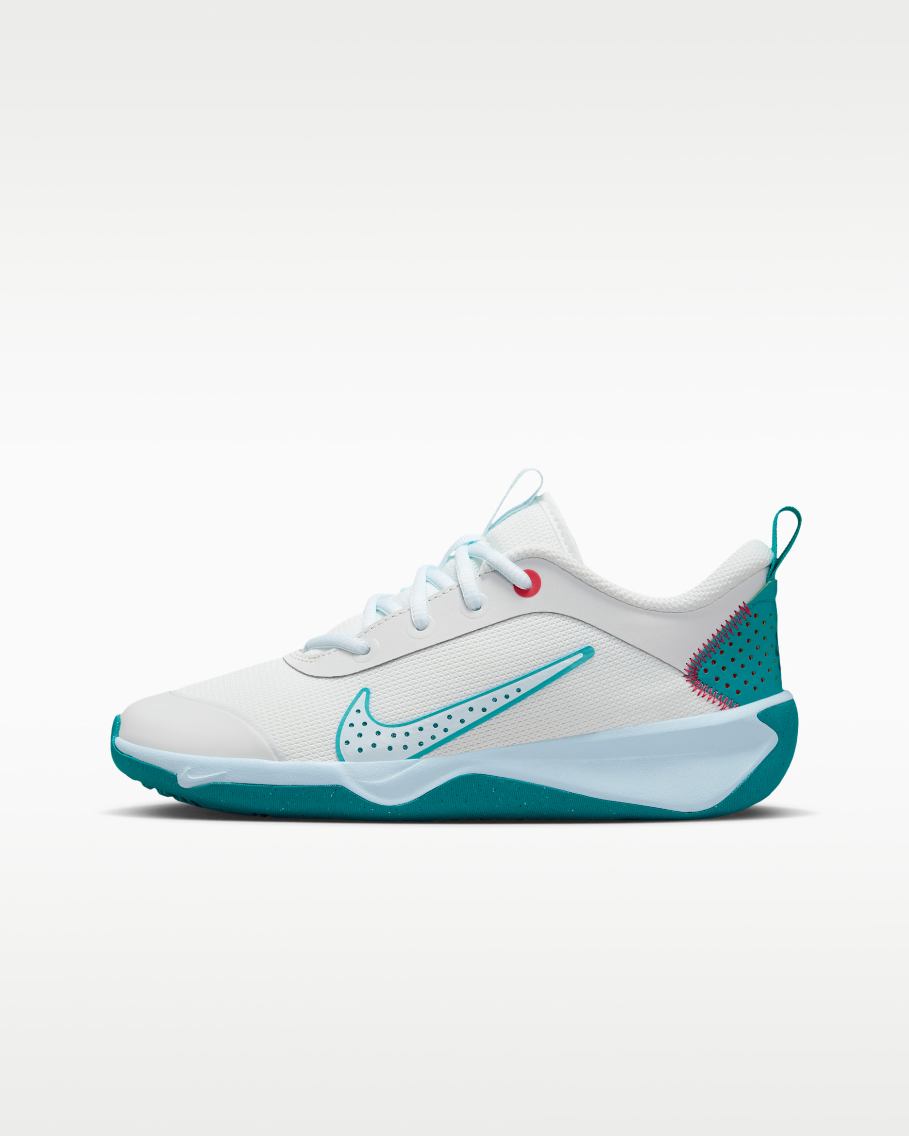 Nike Omni Multi-Court Big Kids' Indoor Court Shoes - Off White/Energy/Tropical Pink/Glacier Blue