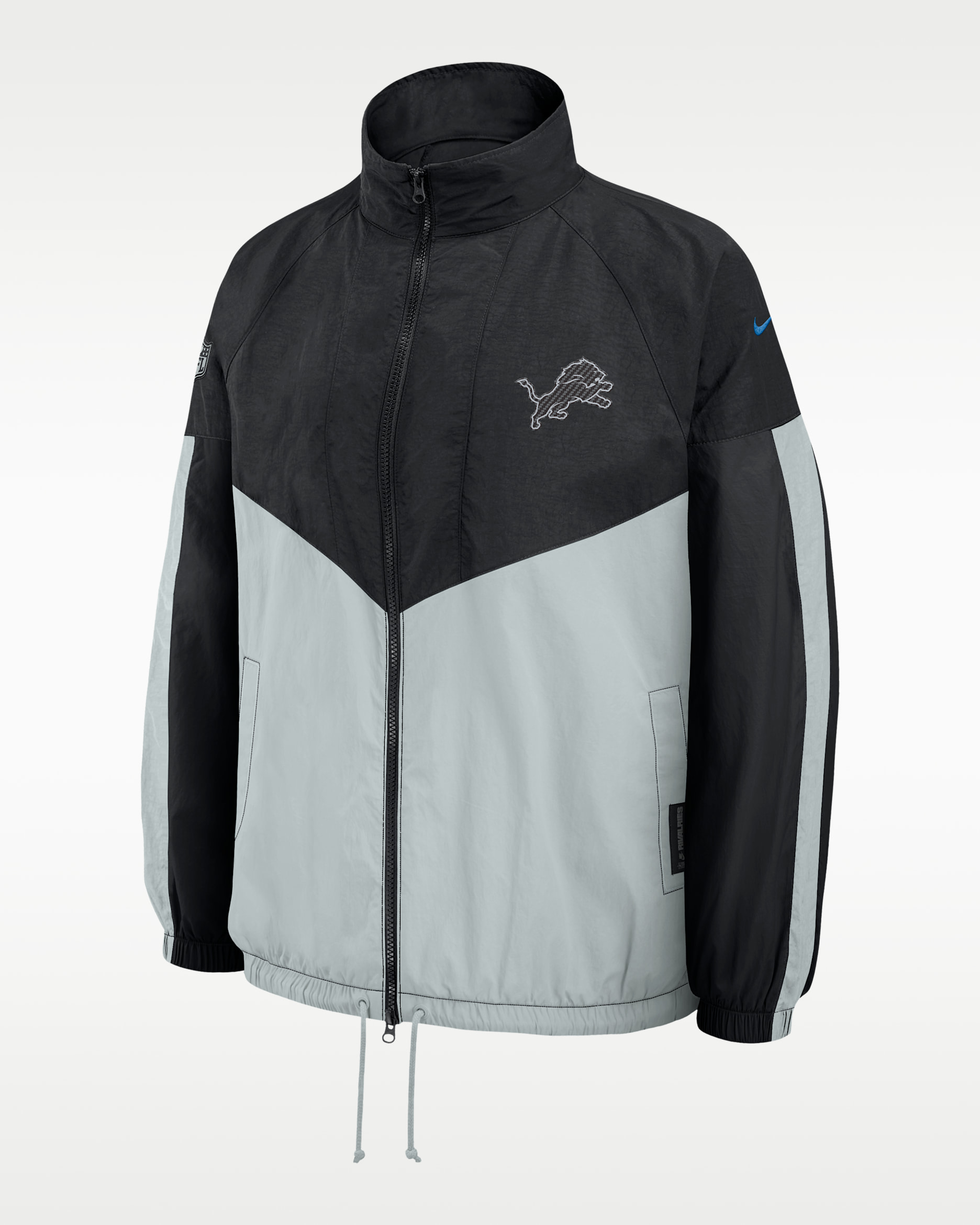 Detroit Lions Rivalries Collection Women's Nike NFL Oversized Full-Zip Jacket - Black