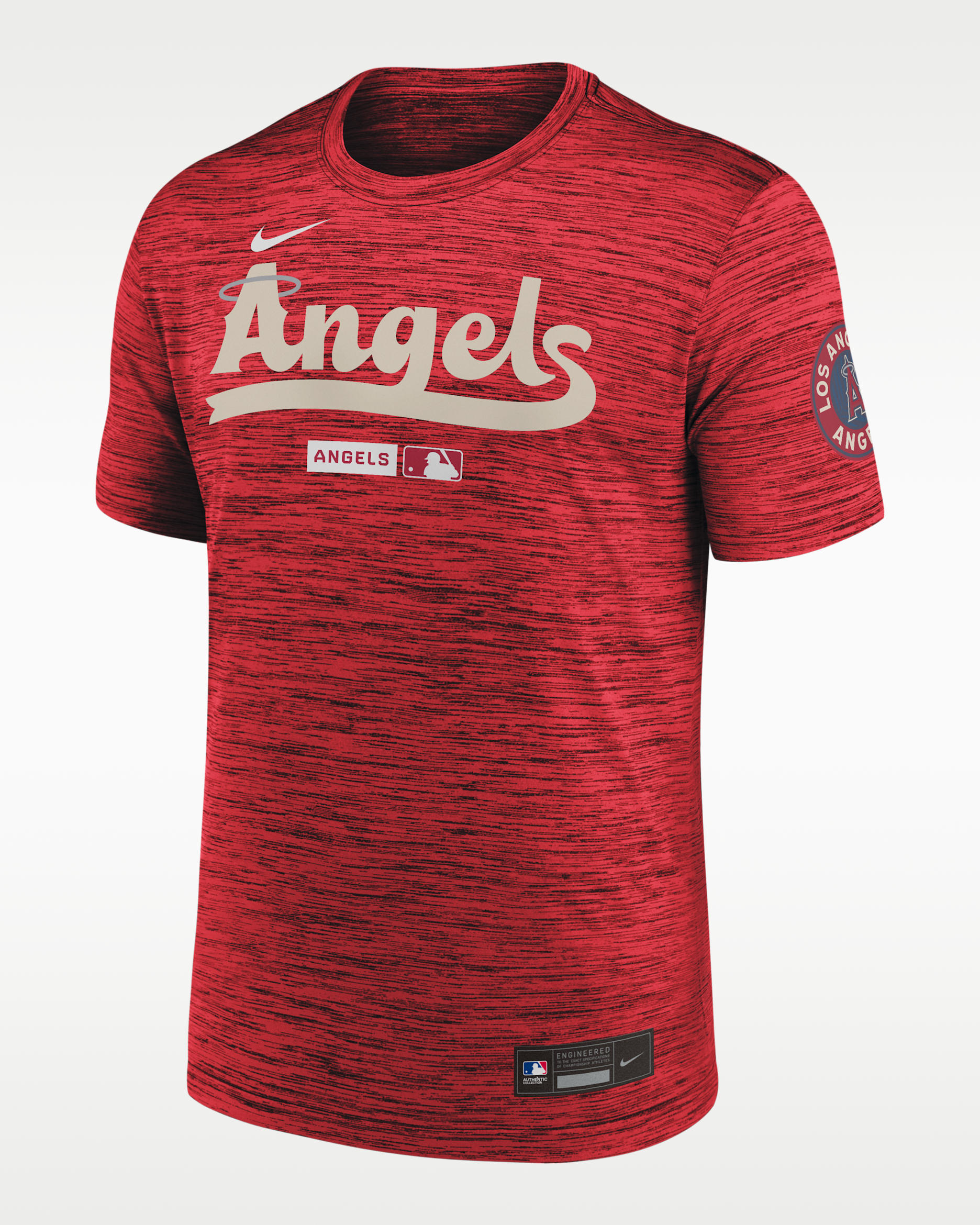 Los Angeles Angels City Connect Velocity Men's Nike Dri-FIT MLB T-Shirt - Red