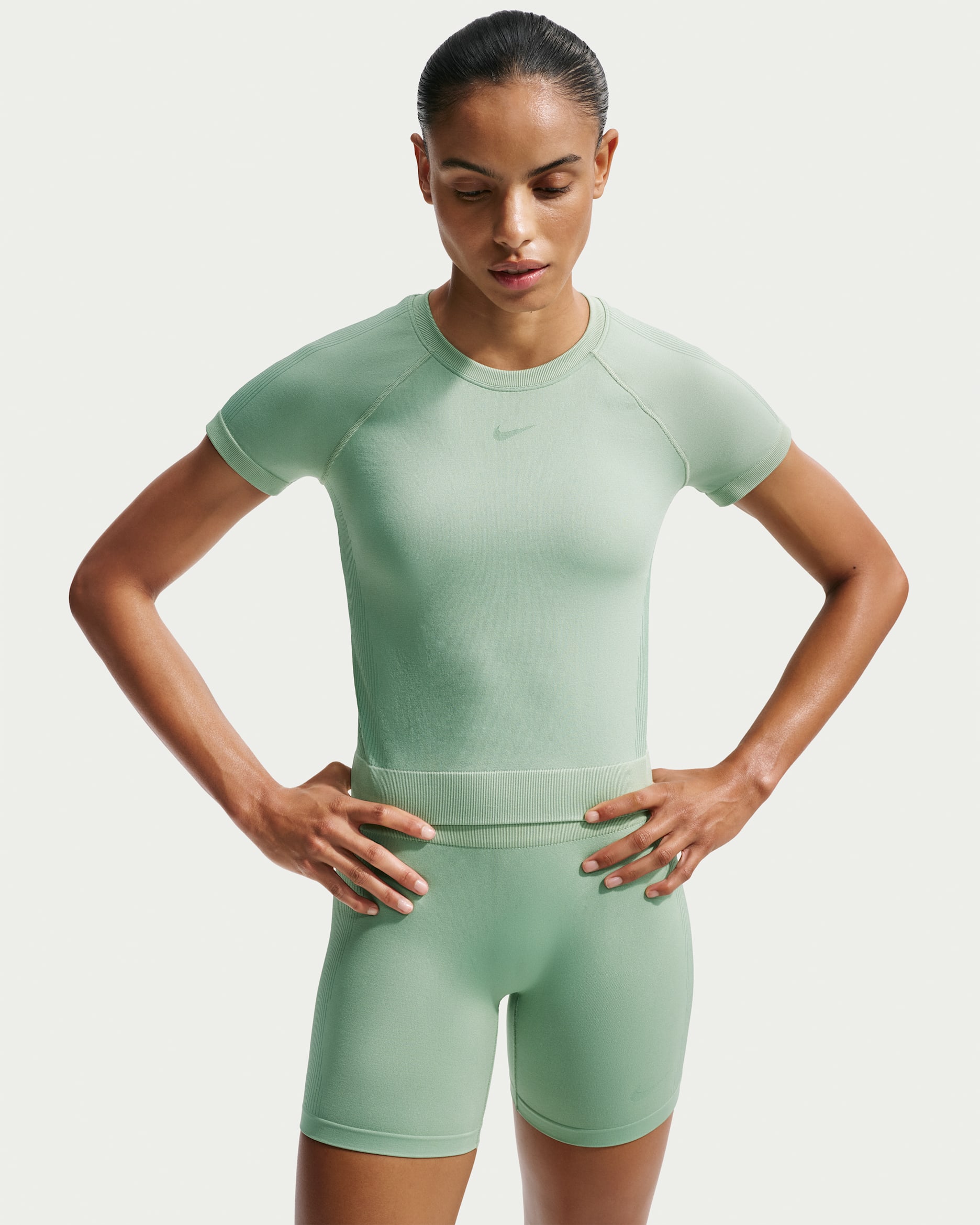 Nike Pro Seamless Women's Dri-FIT T-Shirt - Steam