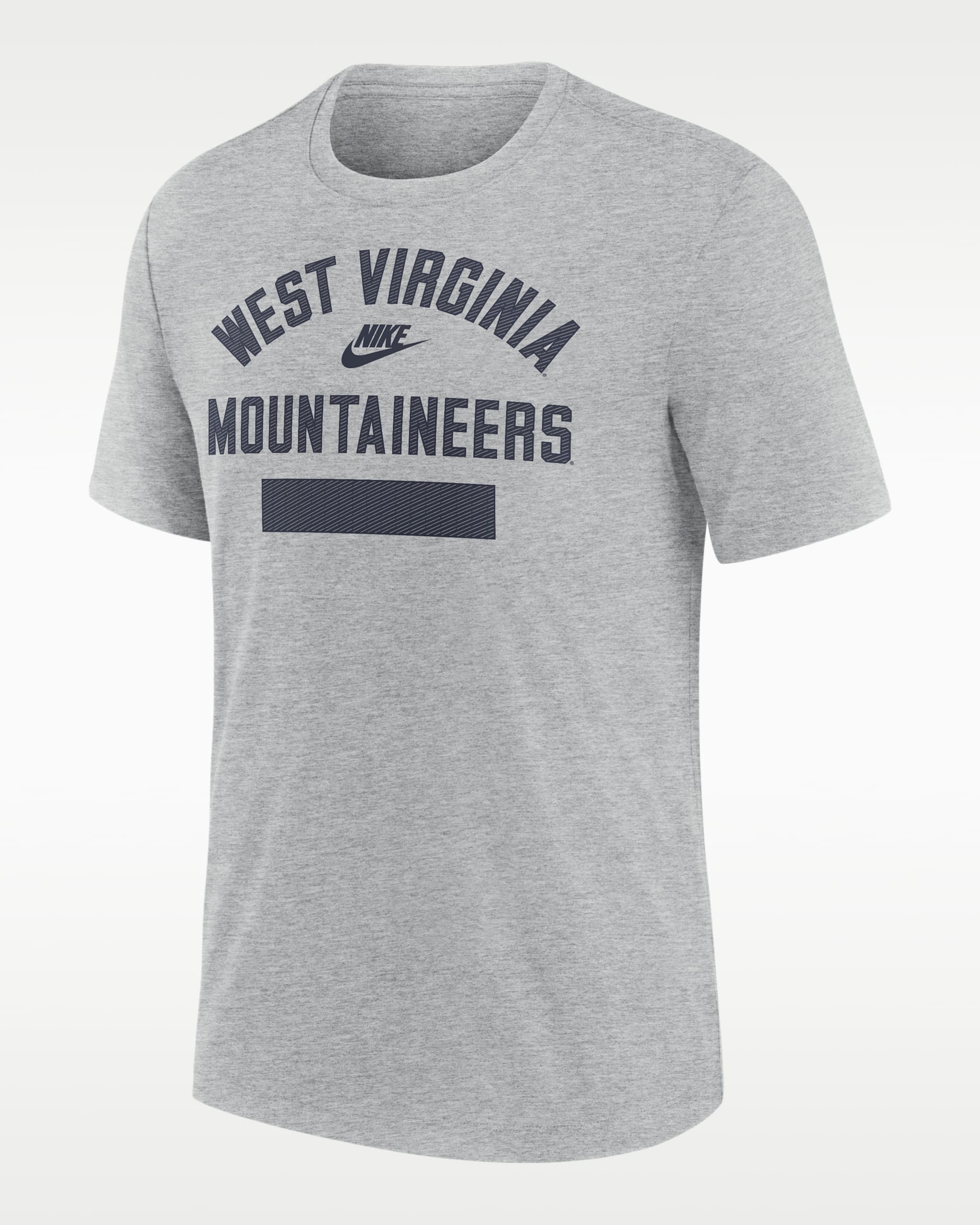 West Virginia Legacy Men's Nike College T-Shirt - Grey Heather