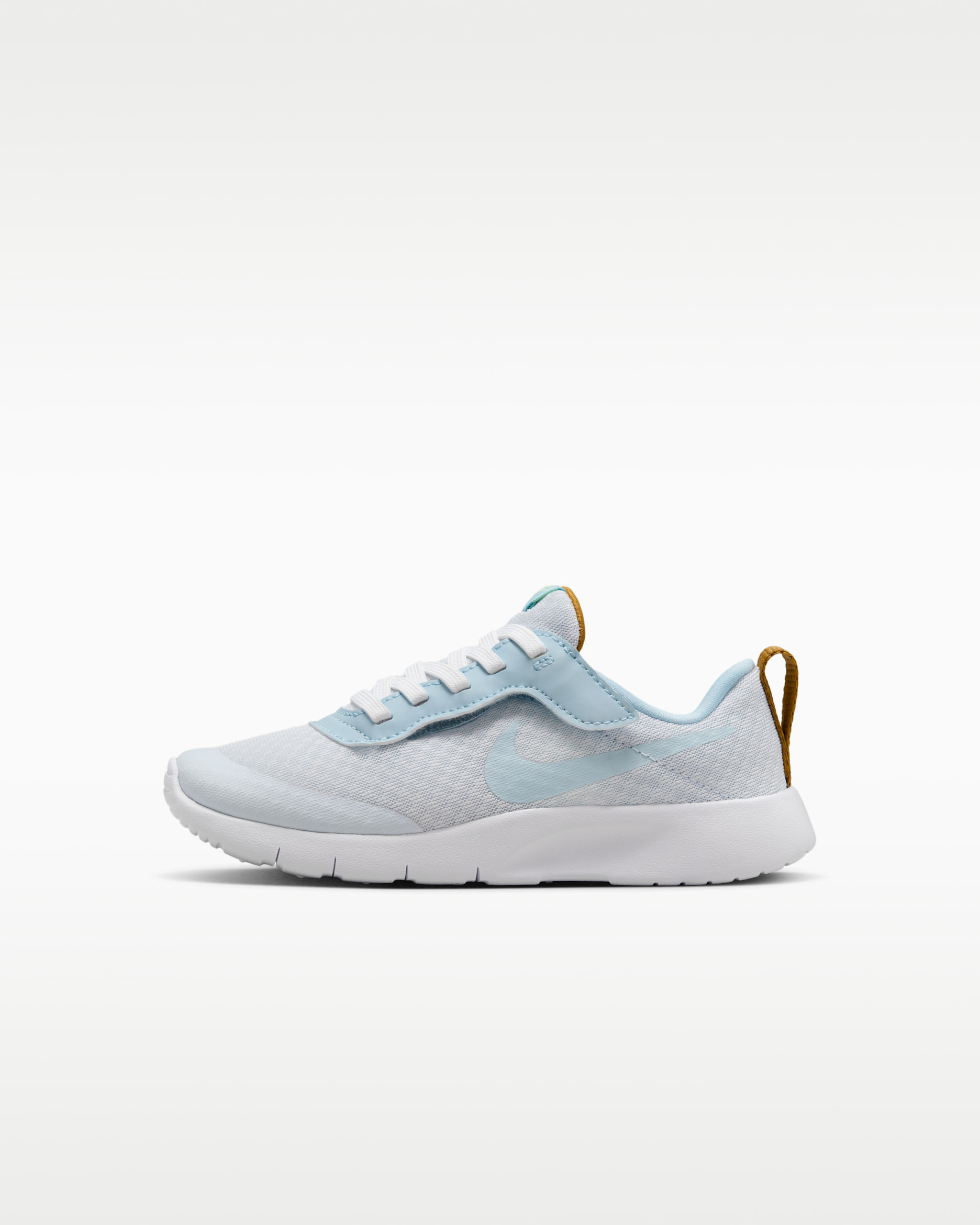 Nike Tanjun EasyOn Younger Kids' Shoes - Football Grey/Barely Volt/Bronzine/Light Armoury Blue