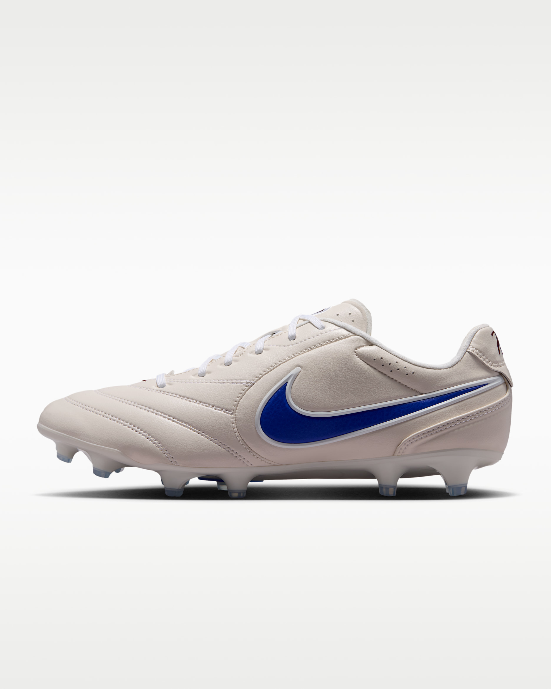 Nike Tiempo Ligera Pro Firm-Ground Low-Top Football Boots - Chalk/White/Racer Blue