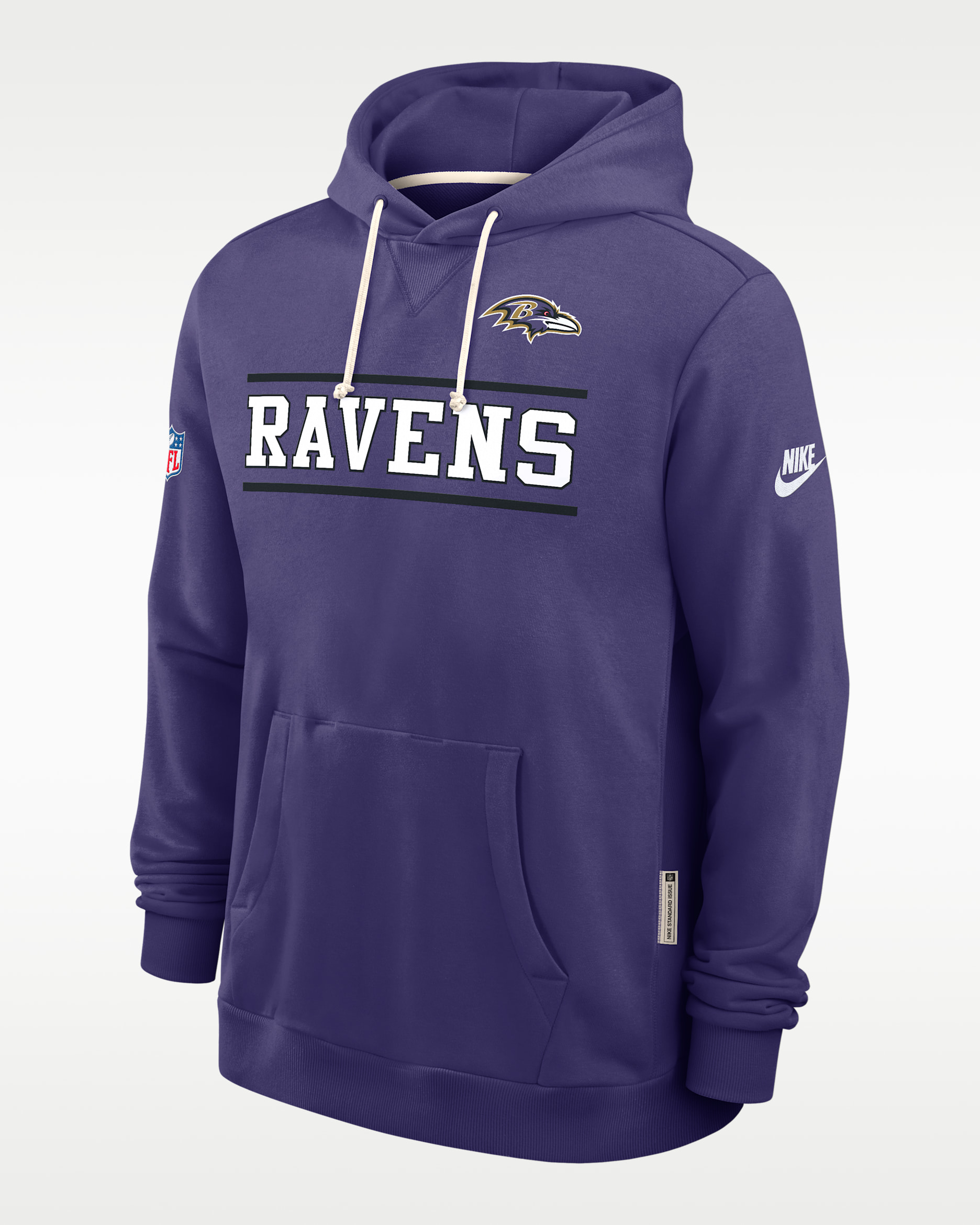 Baltimore Ravens Alt Standard Issue Men's Nike Dri-FIT NFL Pullover Hoodie - Purple