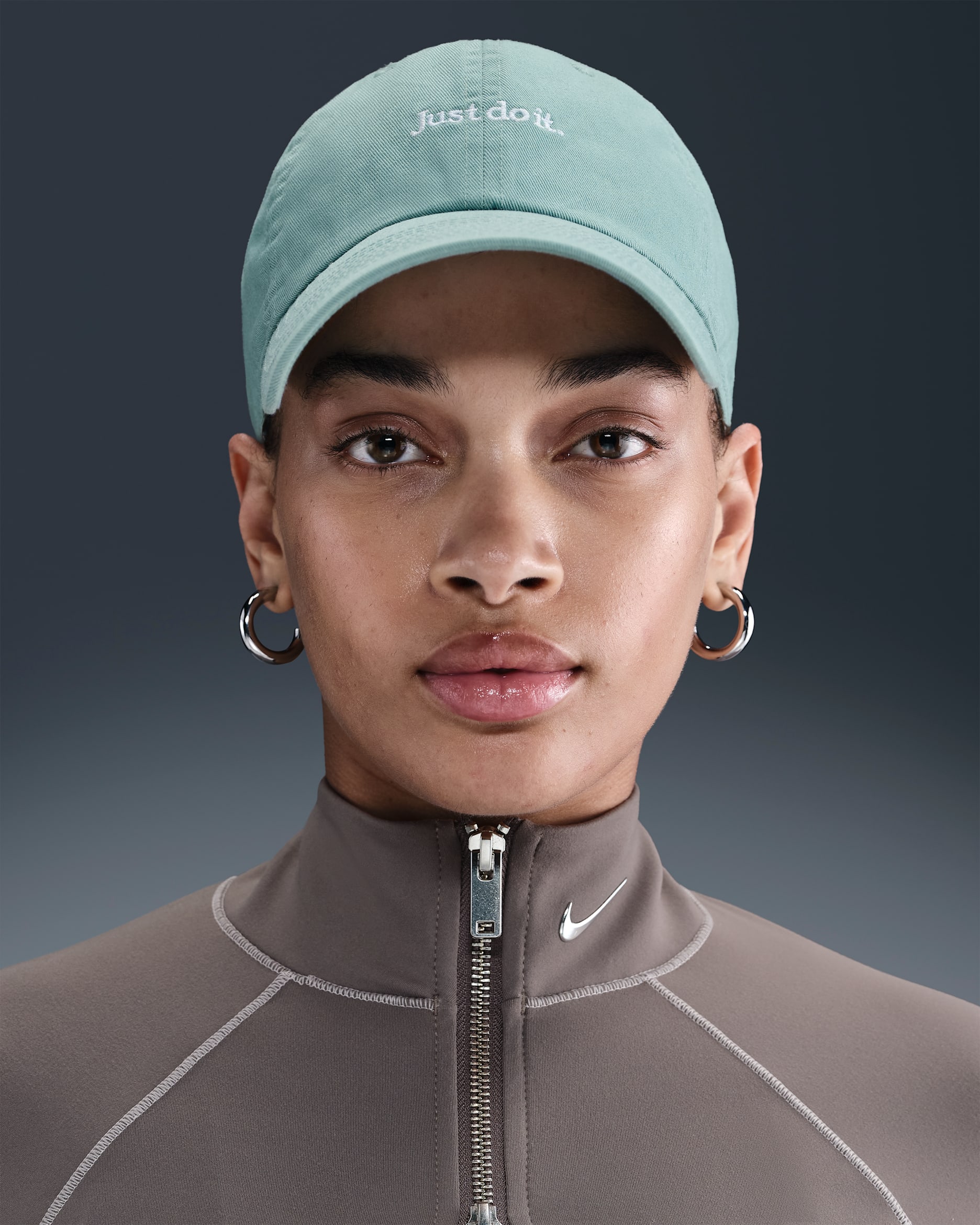 Nike Club Ustruktureret JDI-kasket - Cannon/hvid