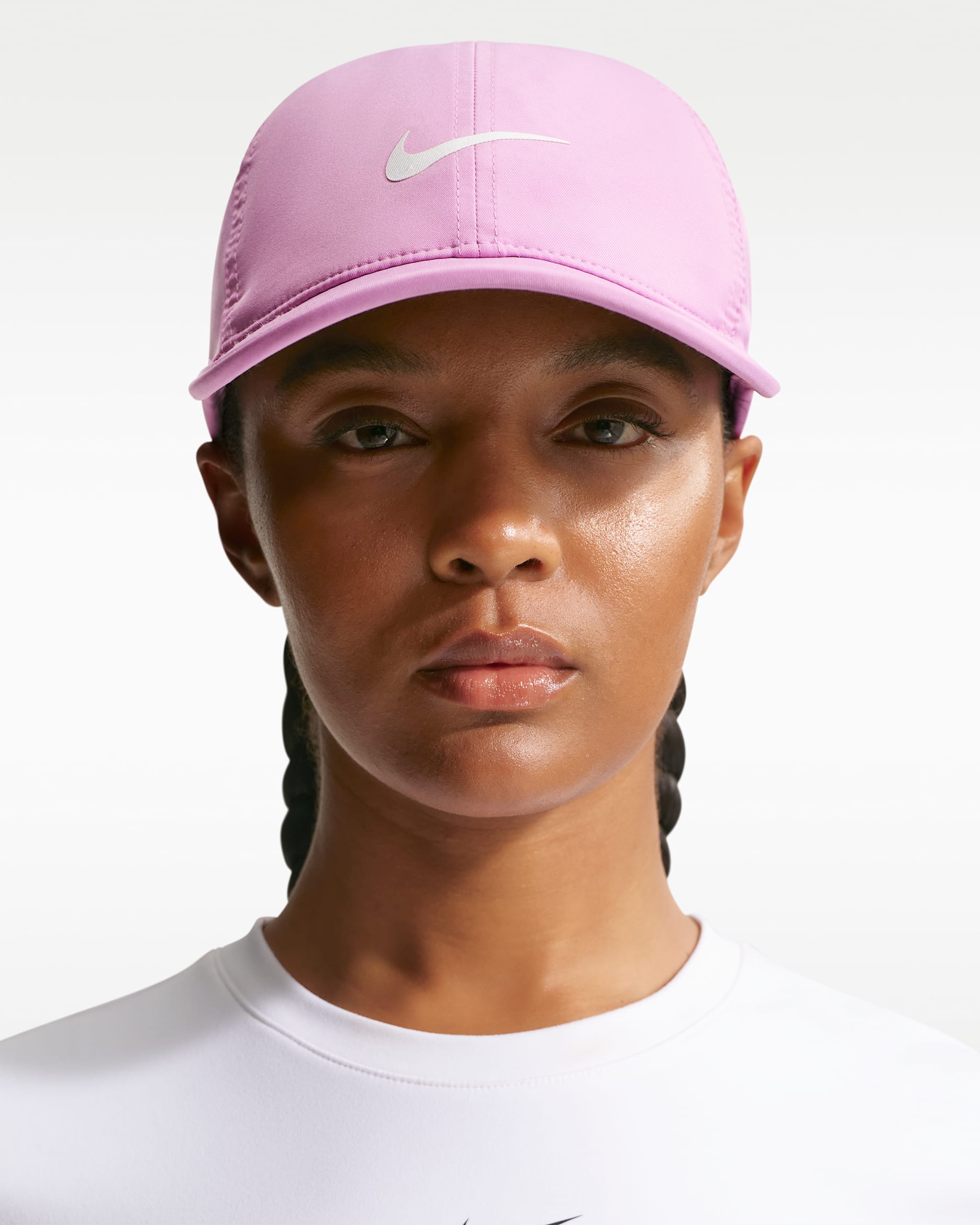 Nike Dri-FIT Club Unstructured Featherlight Cap - Light Magenta/White