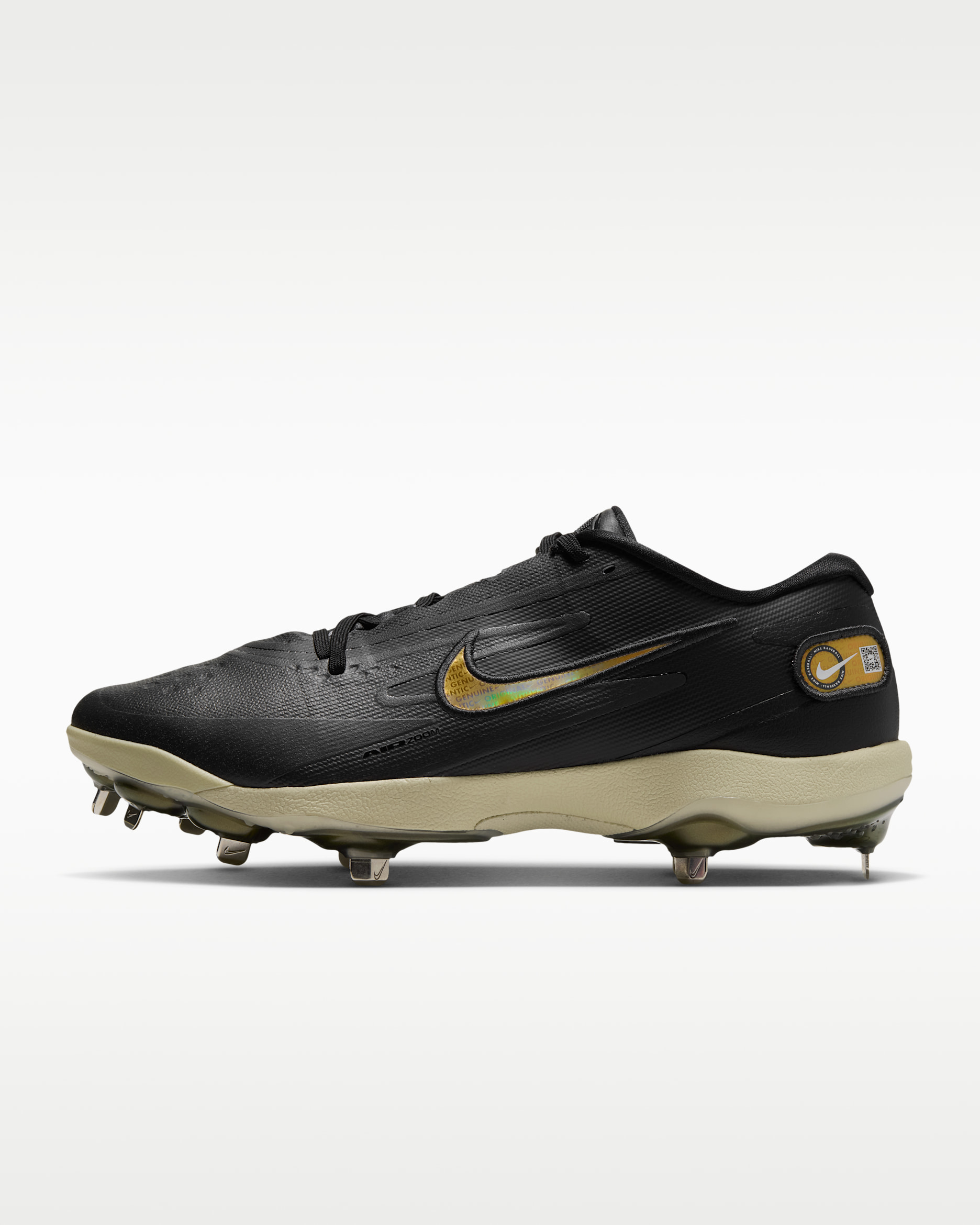 Nike Diamond Standout MTL Baseball Cleats - Black/Light Khaki/Anthracite