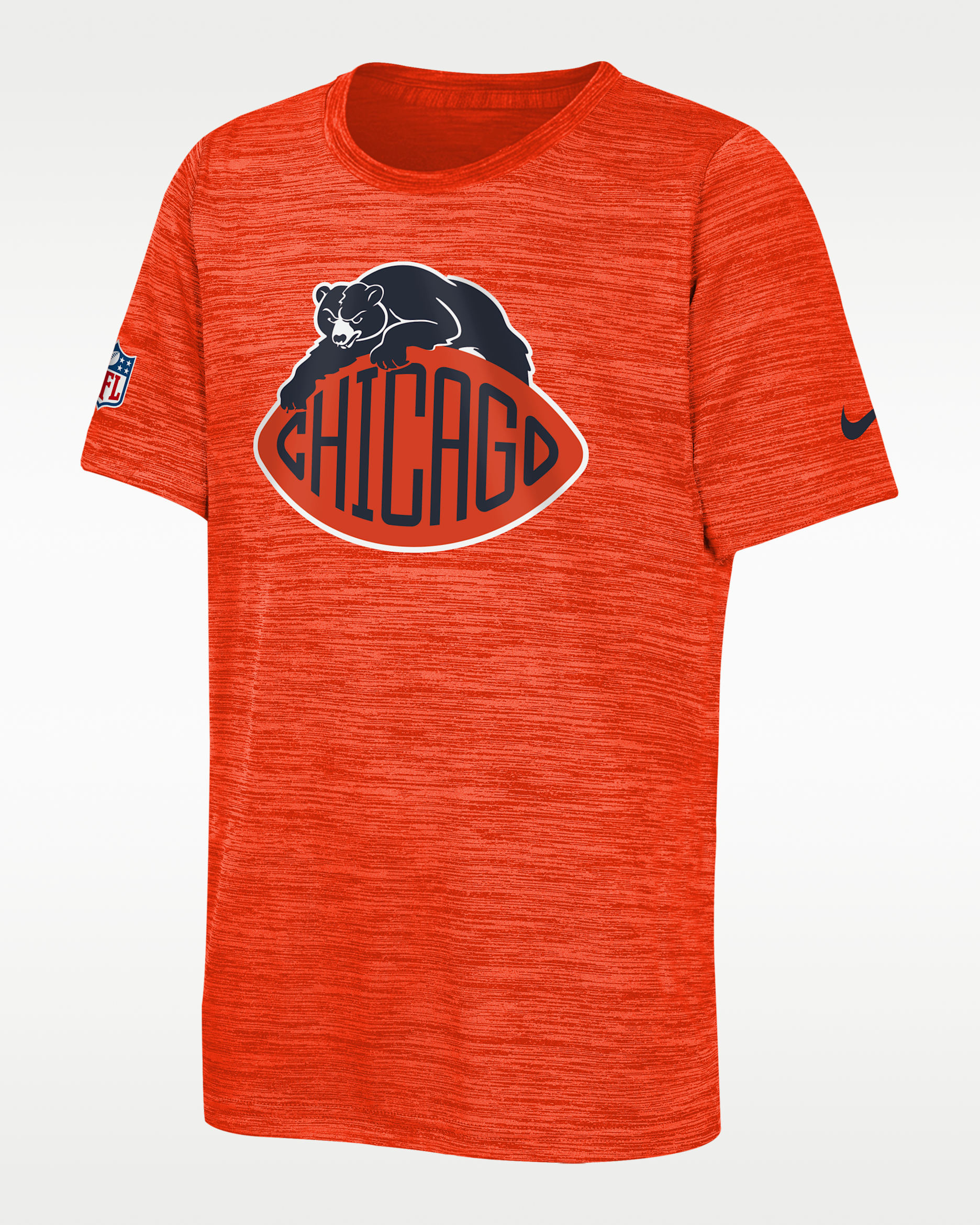 Chicago Bears Rivalries Collection Sideline Velocity Big Kids' Nike Dri-FIT NFL T-Shirt - Navy