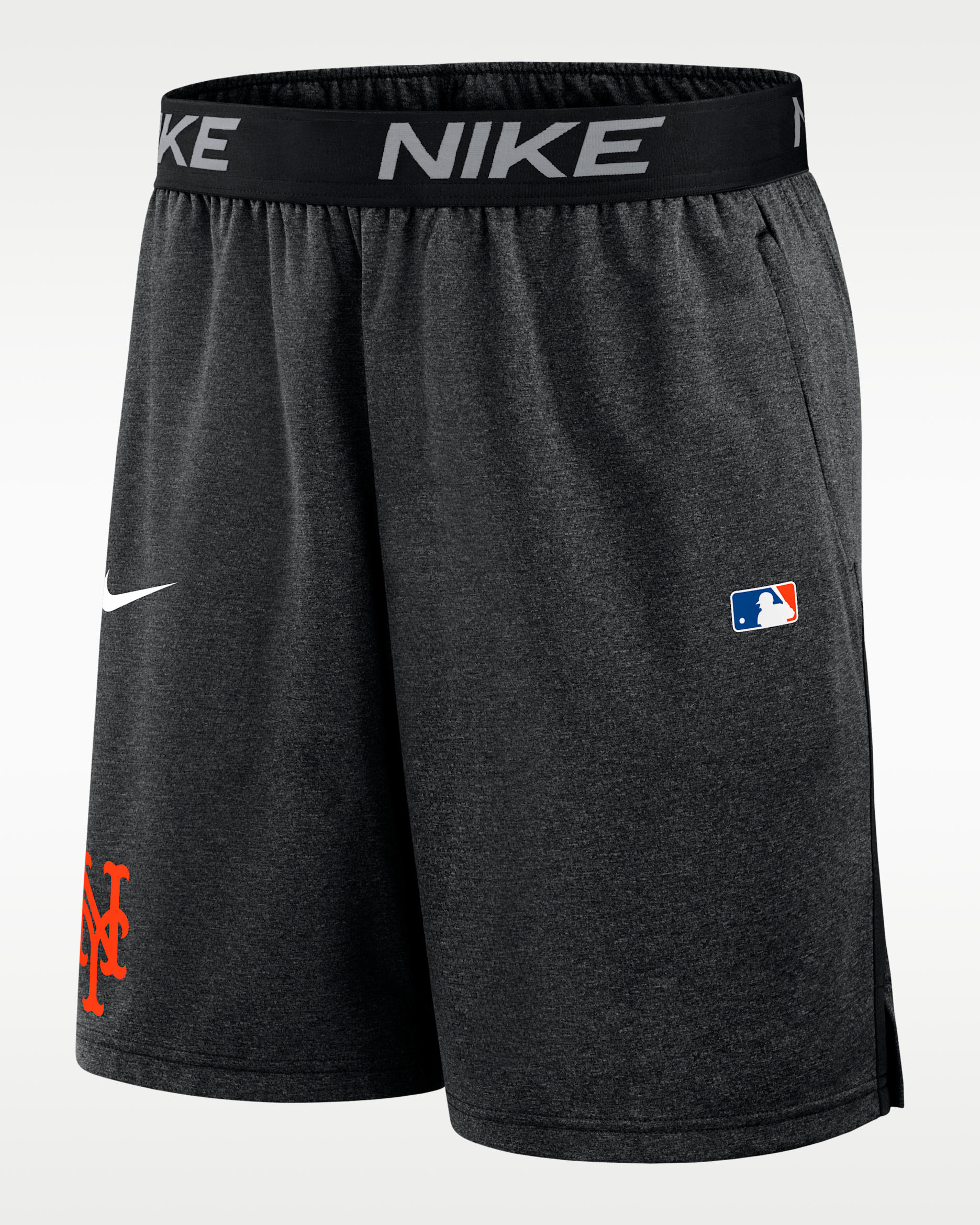 Shorts Nike Dri-FIT de la MLB para hombre New York Mets Authentic Collection - Negro