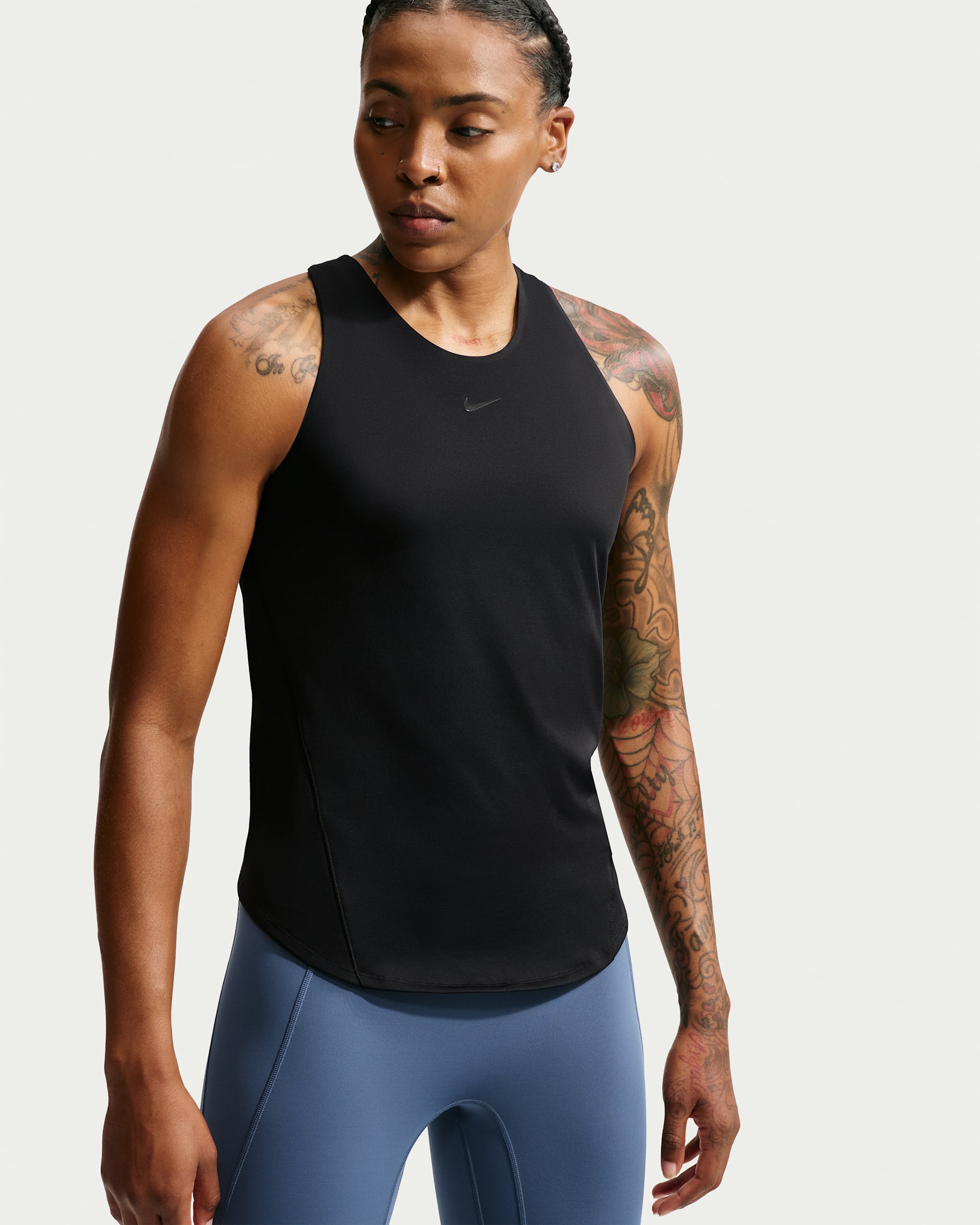 Nike Universa Women's Tank Top - Black/Dark Smoke Grey