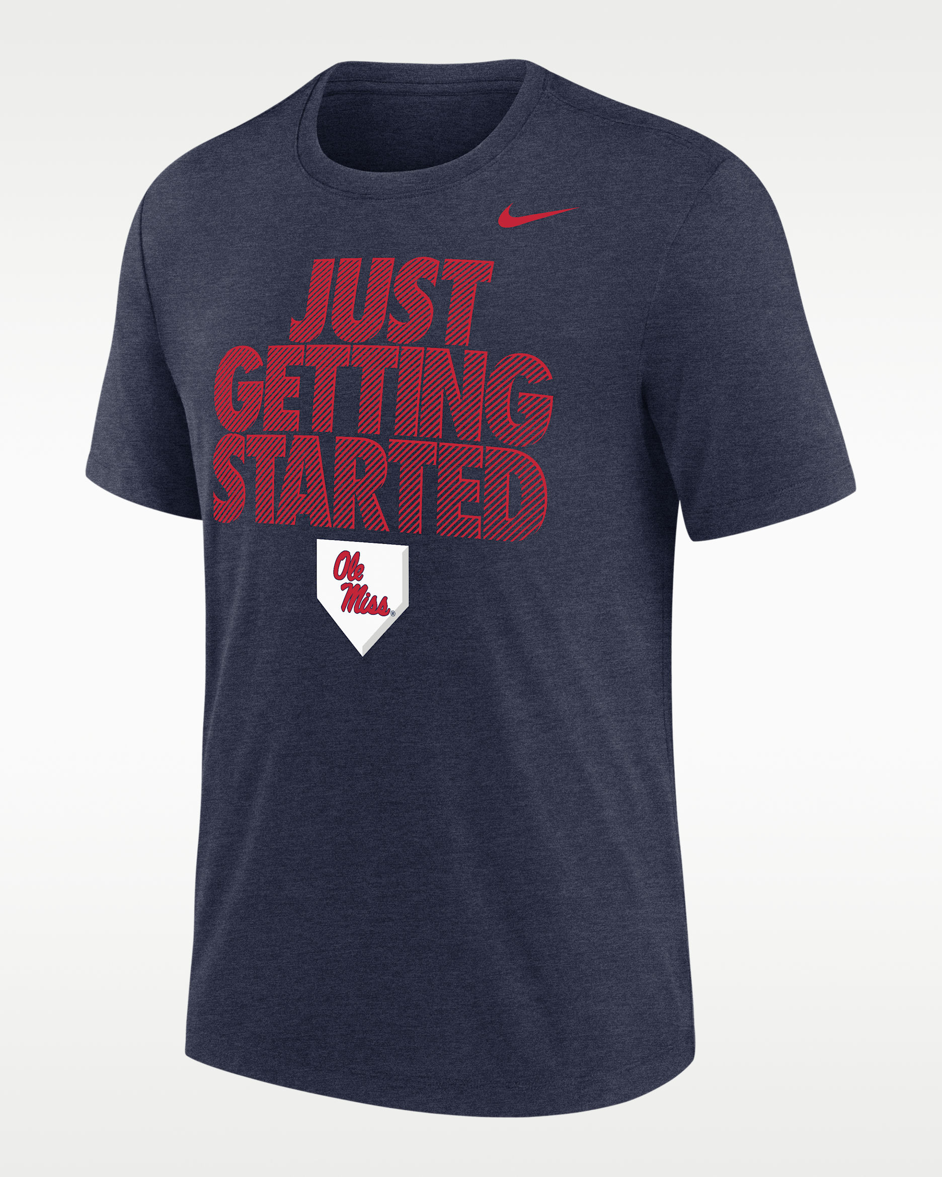 Nike College (Ole Miss Rebels) Men's Short-Sleeve Baseball T-Shirt - Navy