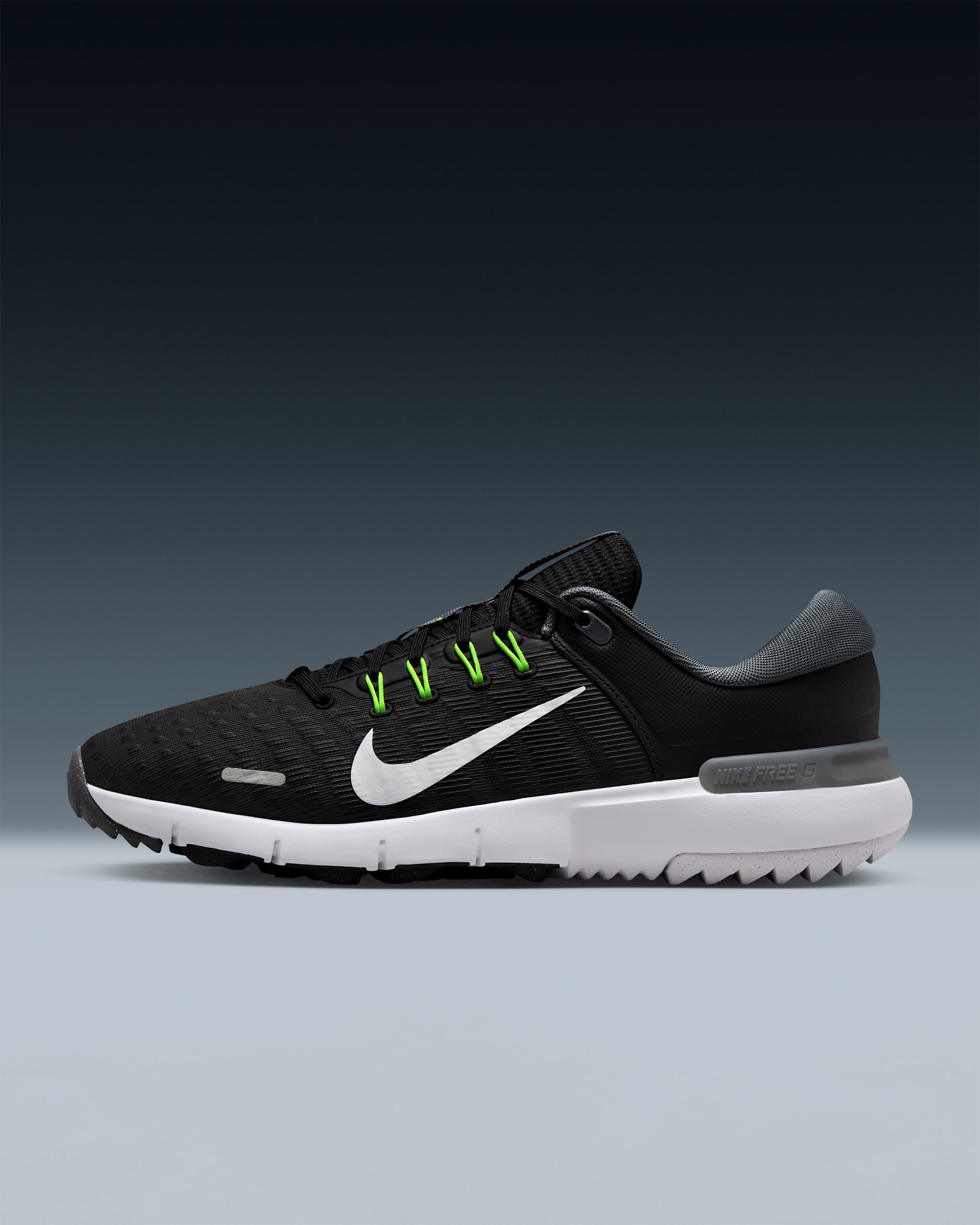 Nike Free Golf NN Golf Shoes - Black/Iron Grey/Volt/White