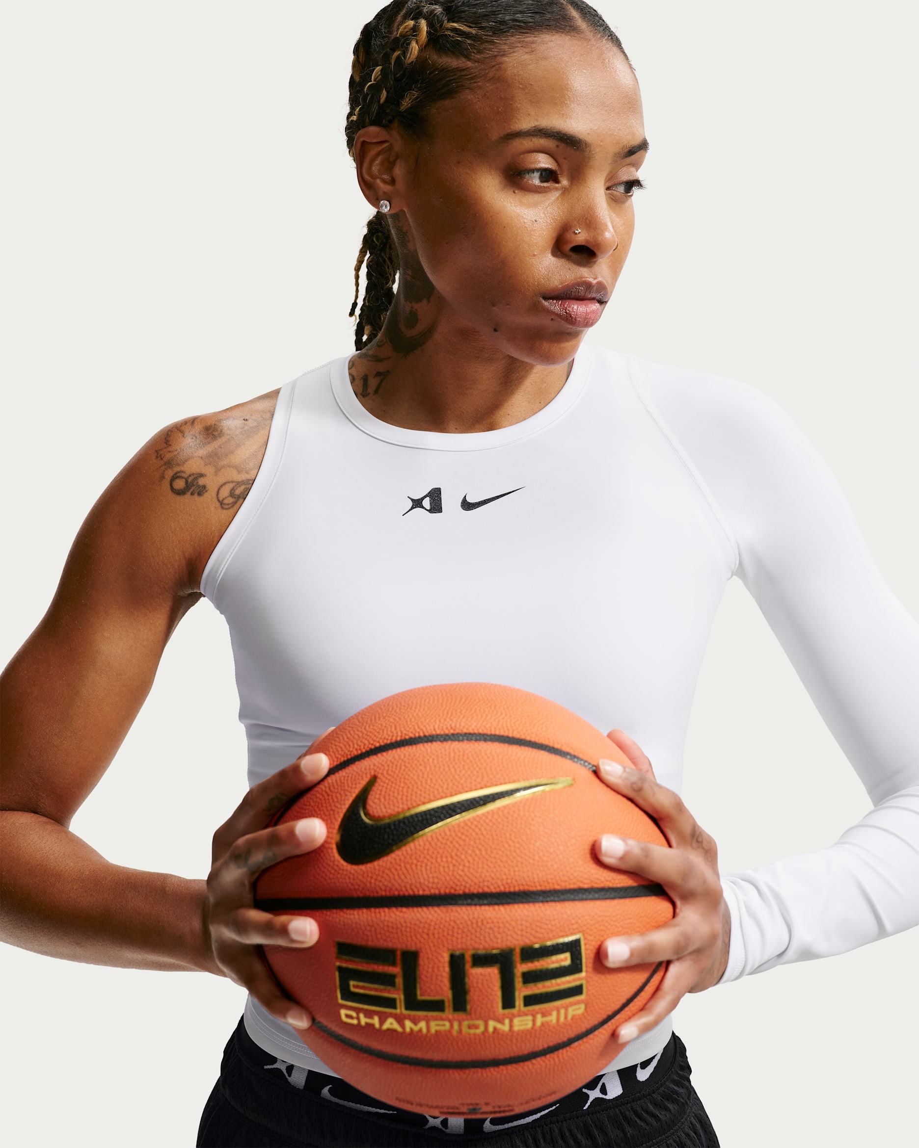 A'ja Wilson Women's A'symmetric Reversible Dri-FIT Basketball Top - White/Black