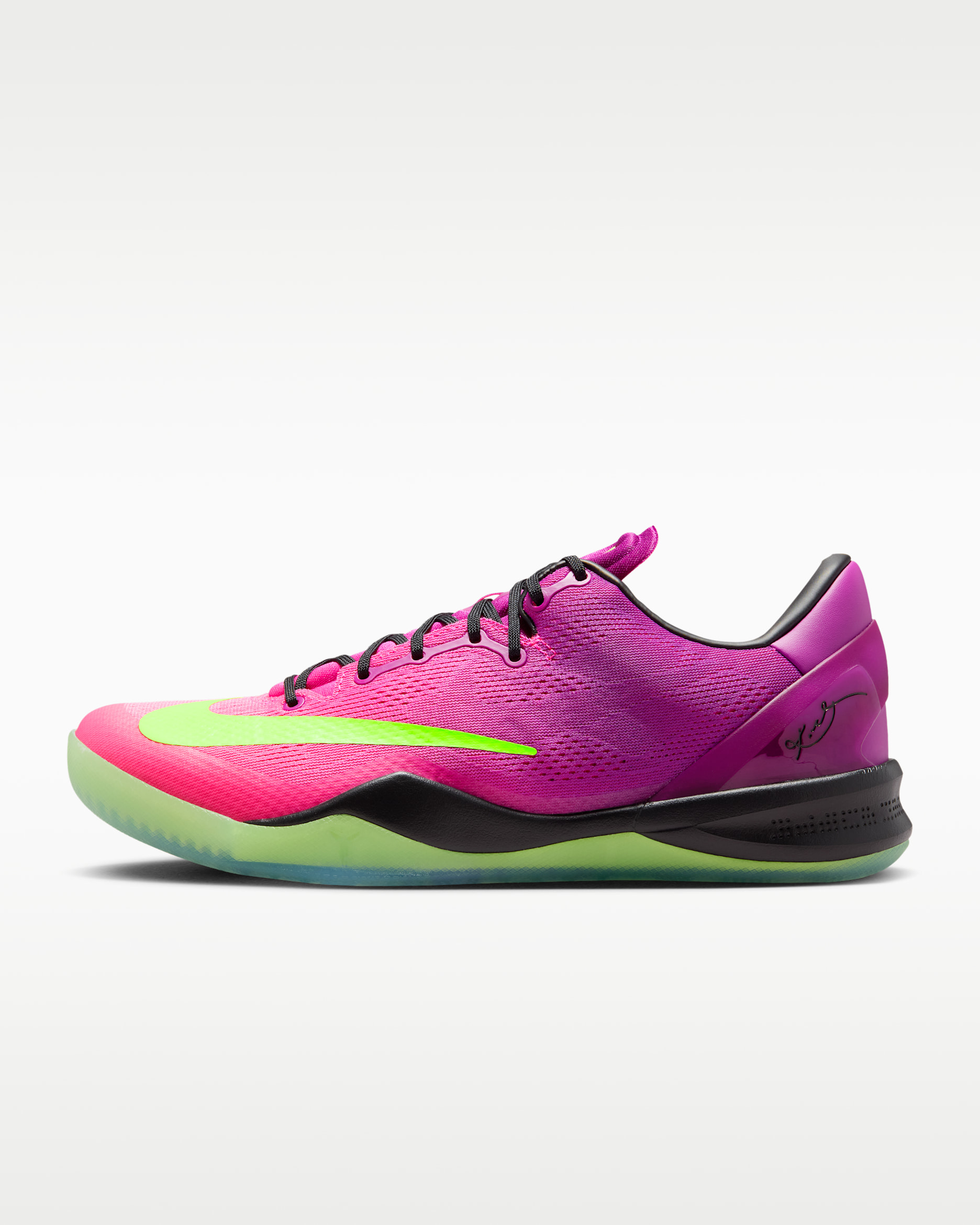 Kobe 8 Protro "Mambacurial" Basketball Shoes - Red Plum/Pink Flash/Electric Green