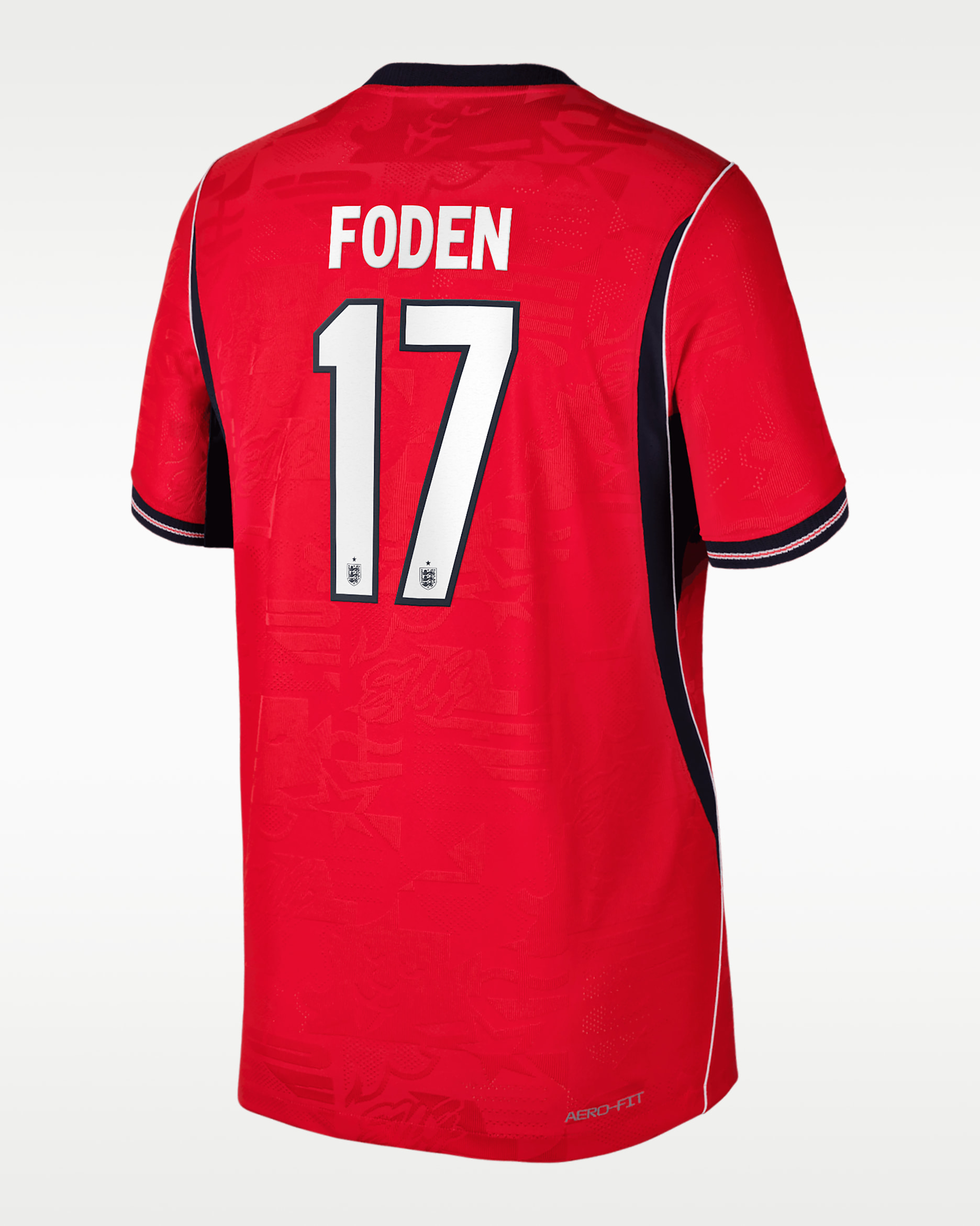 Phil Foden England National Team 2026 Match Away Big Kids' Nike Dri-FIT ADV Soccer Jersey - Red